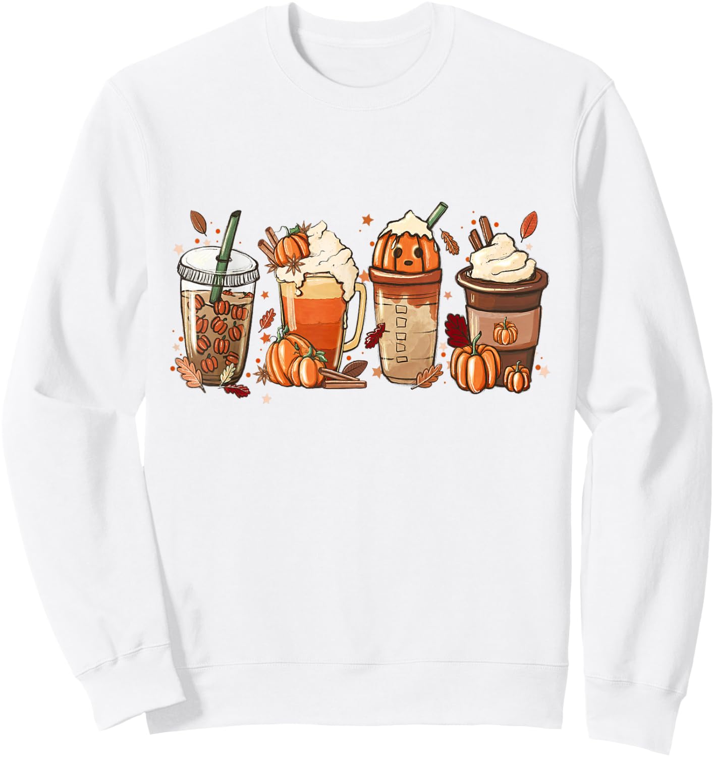 Pumpkin Spice Latte, Fall Coffee, Pumpkin Spice,Thanksgiving Sweatshirt - Sweatshirt | White