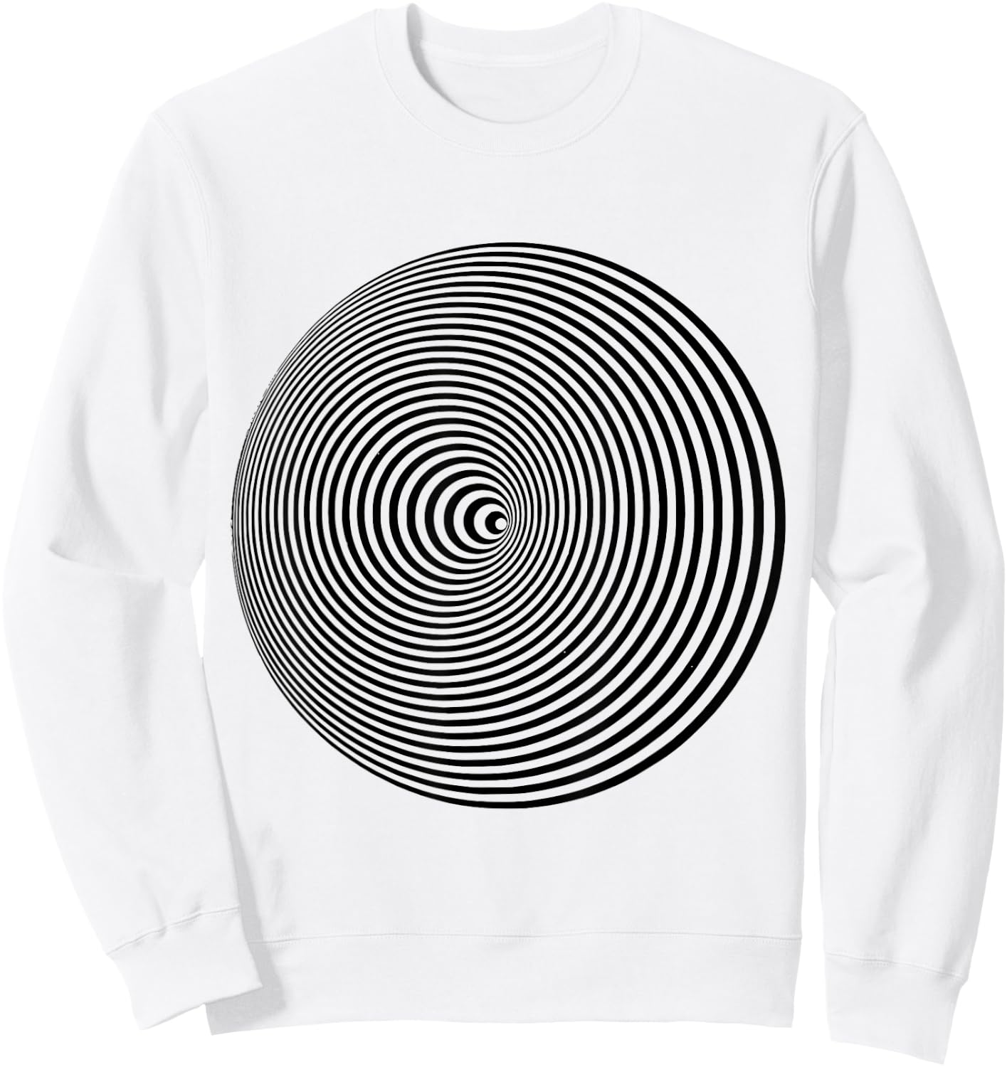 Optical Illusion Sweatshirt - Sweatshirt | White