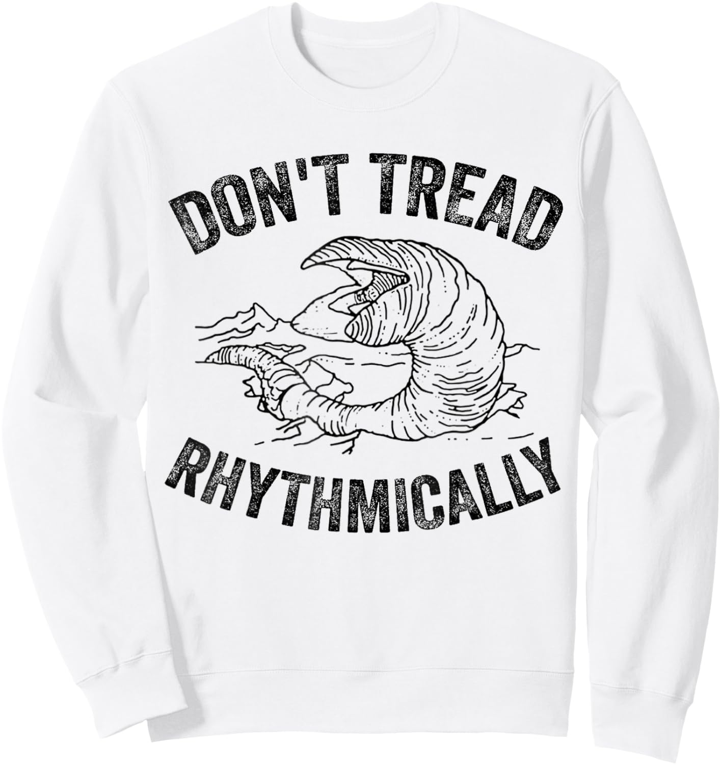 Don't Tread Rhythmically Apparel Women Sweatshirt - Sweatshirt | White