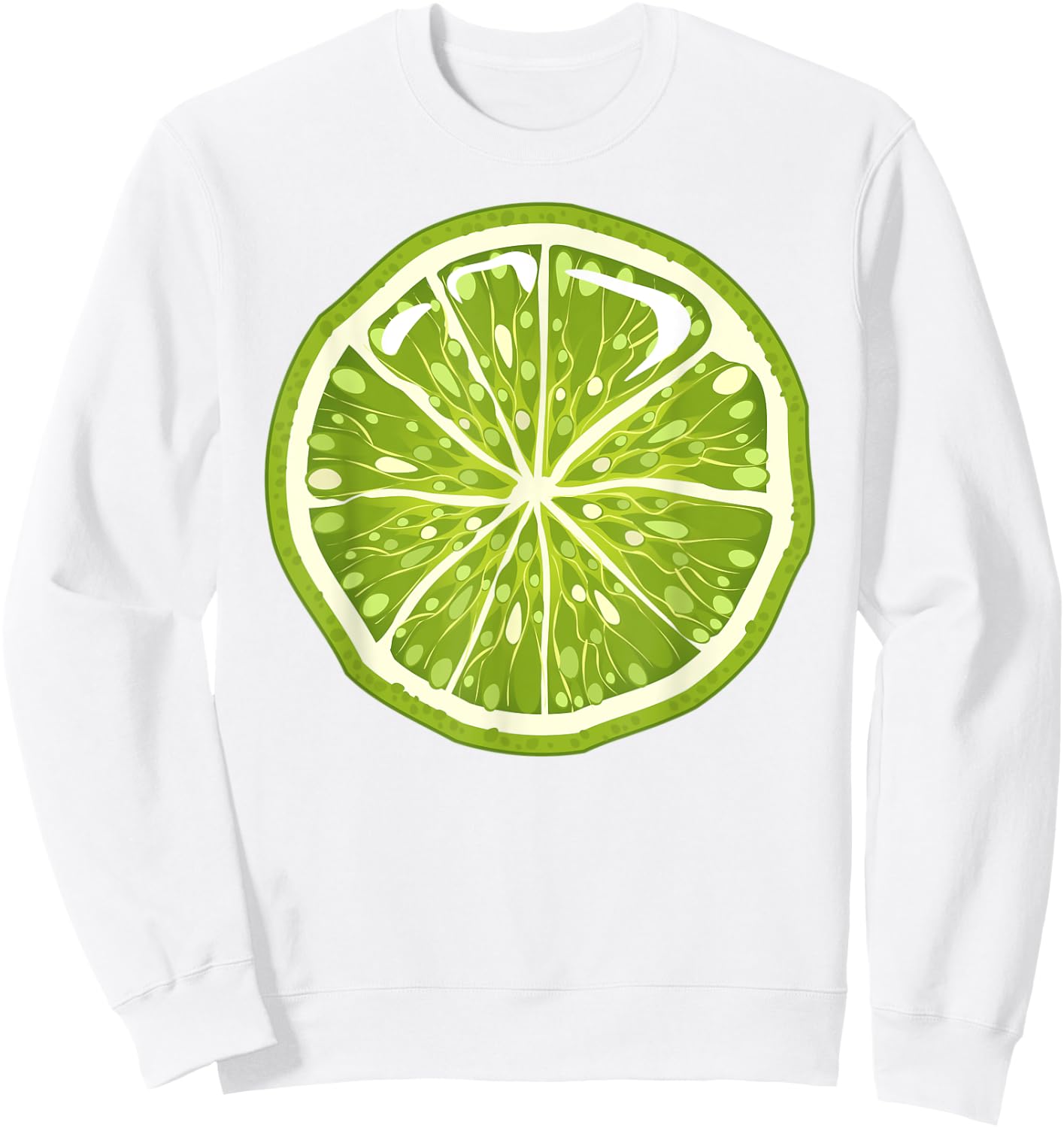 Green Lime Halloween Costume Group Funny Lime Lovers Sweatshirt - Sweatshirt | White