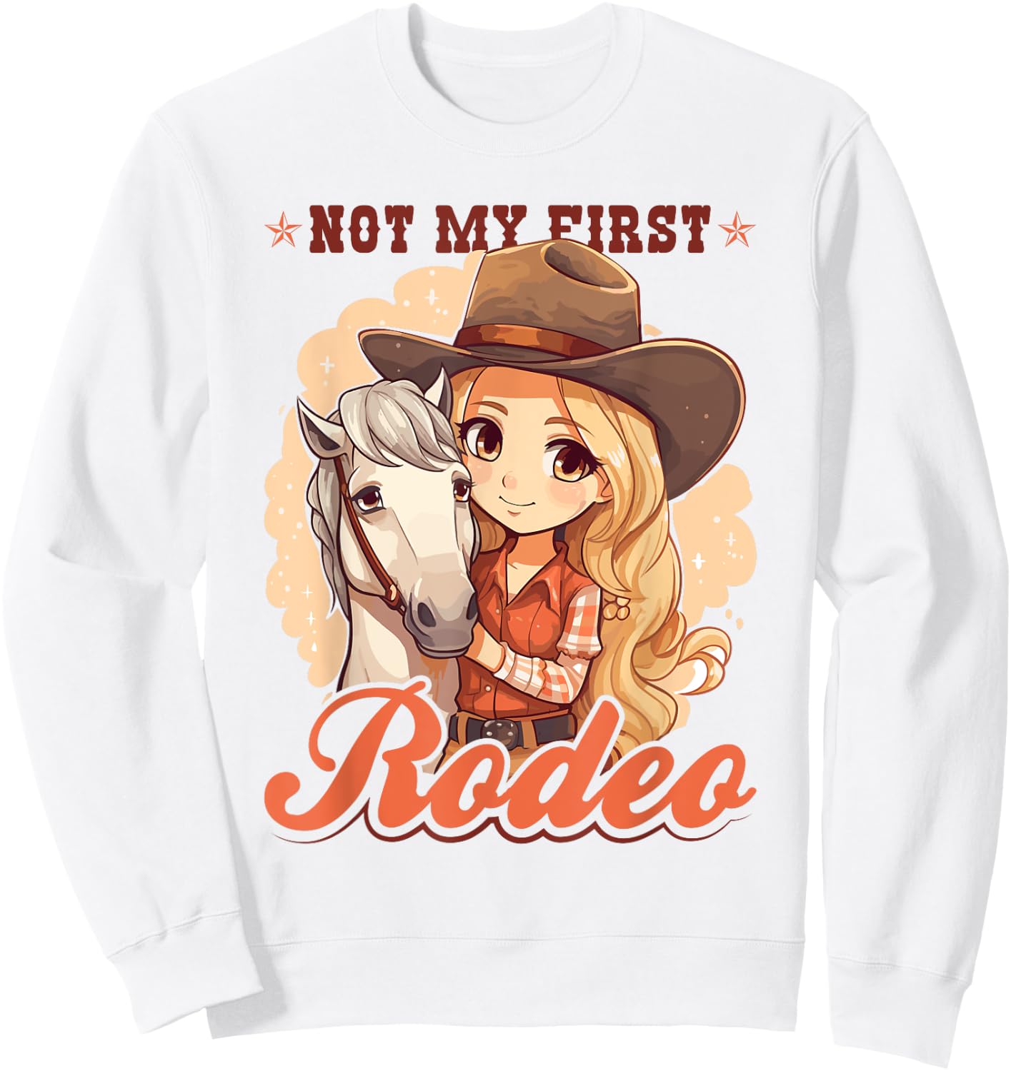 Not My First Rodeo, Country Rodeo Kids Girl Toddler Cowgirl Sweatshirt - Sweatshirt | White