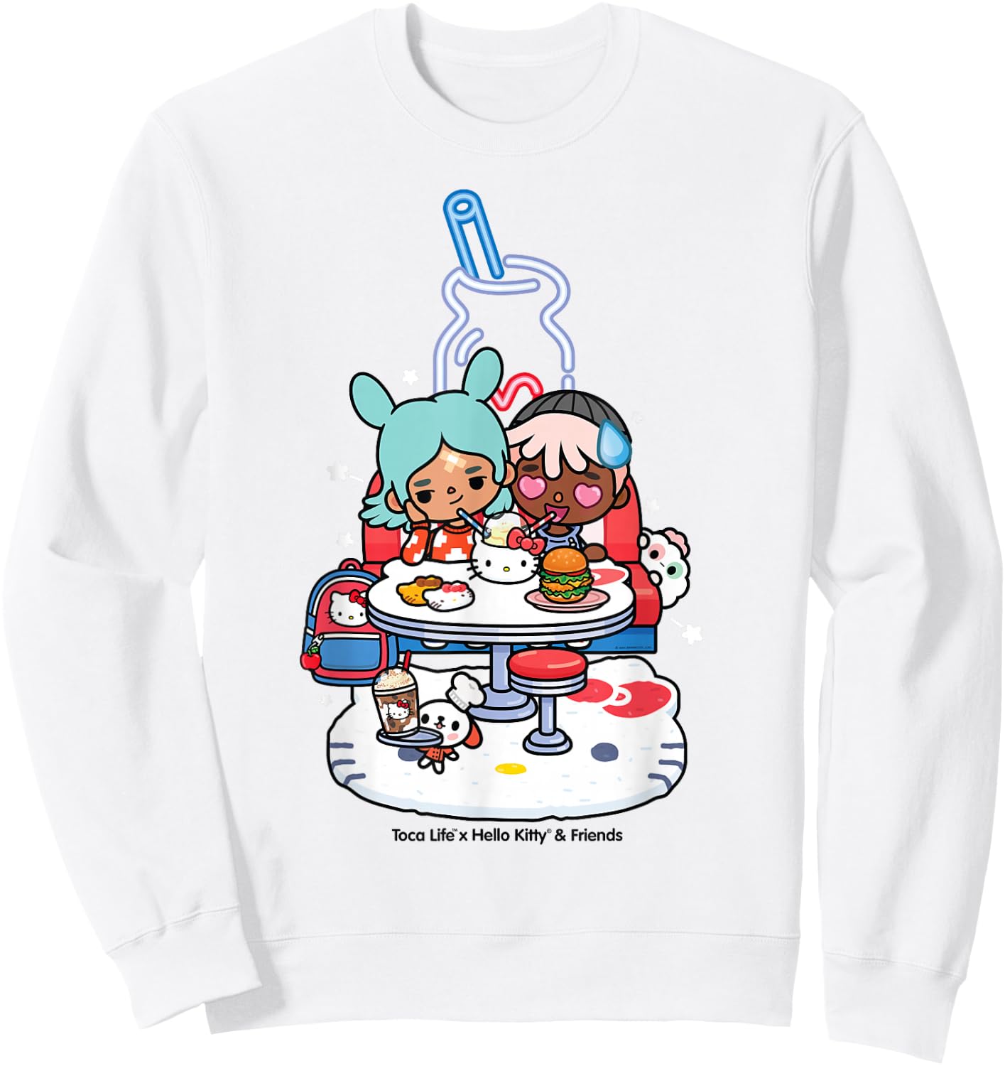 Toca Life x Hello Kitty & Friends DINER Sweatshirt - Sweatshirt | White