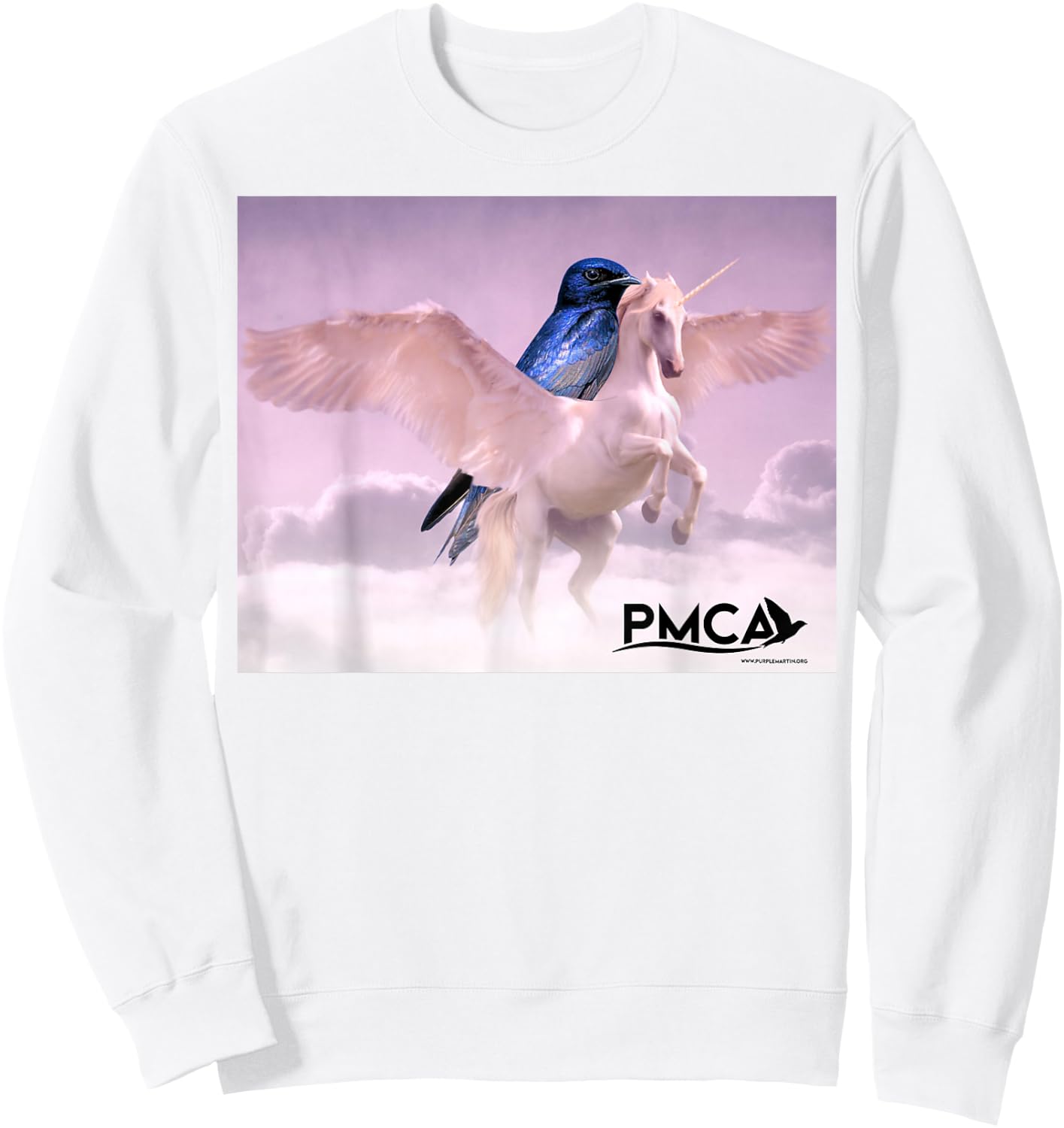 Purple Martin Unicorn Sweatshirt - Sweatshirt | White