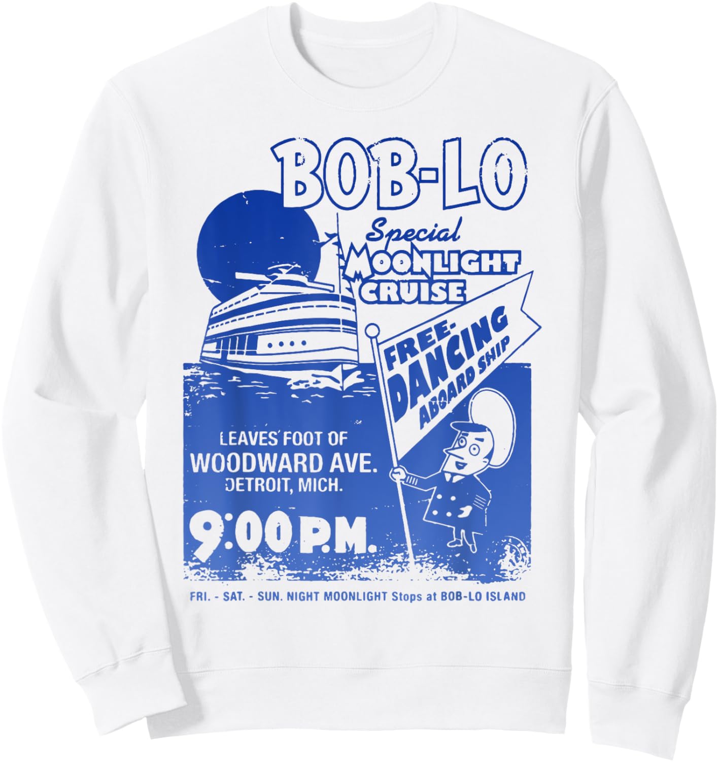 Boblo Island - Detroit, Michigan Sweatshirt - Sweatshirt | White