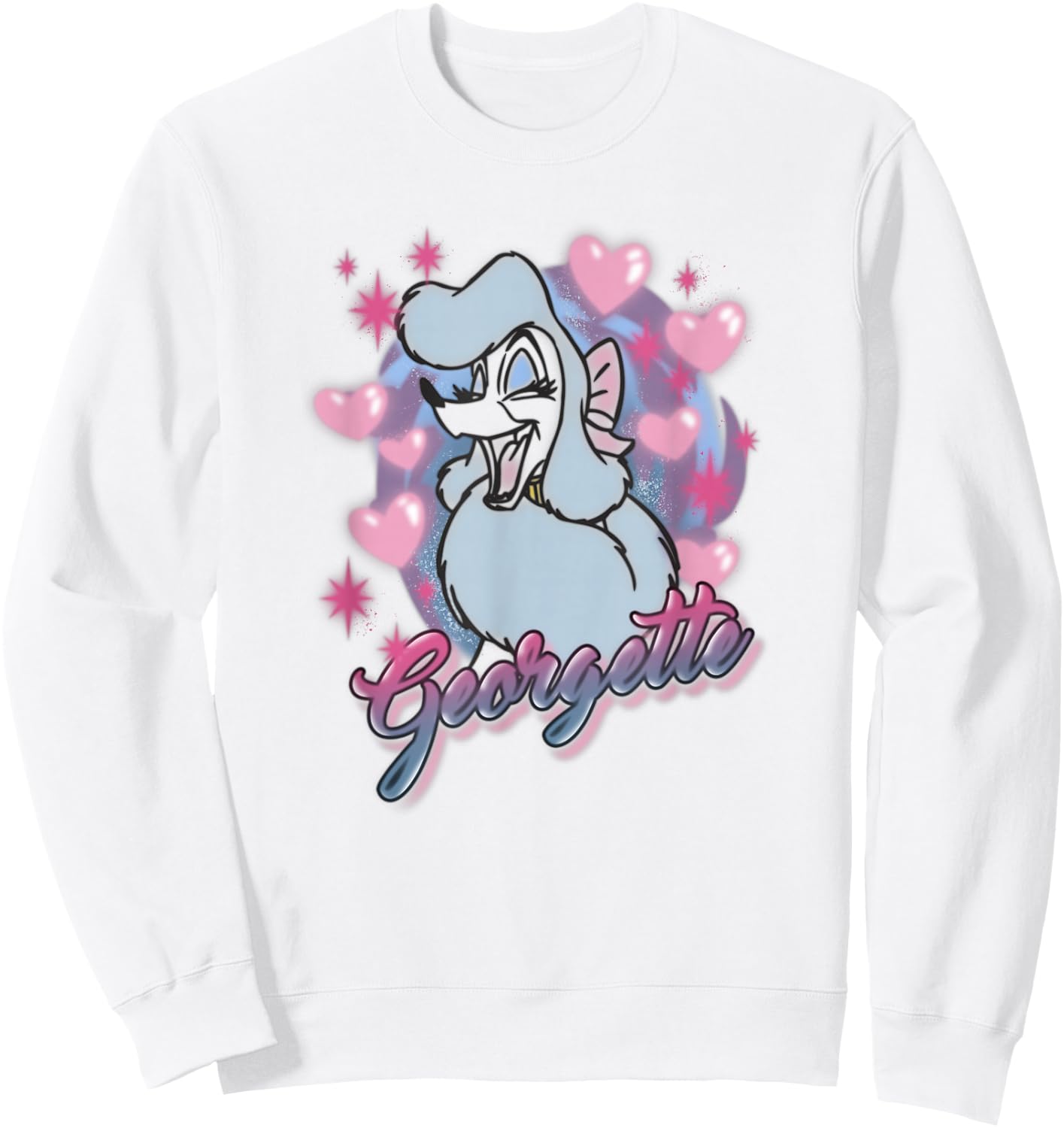 Disney Oliver & Company Georgette Lovely Portrait Sweatshirt - Sweatshirt | White