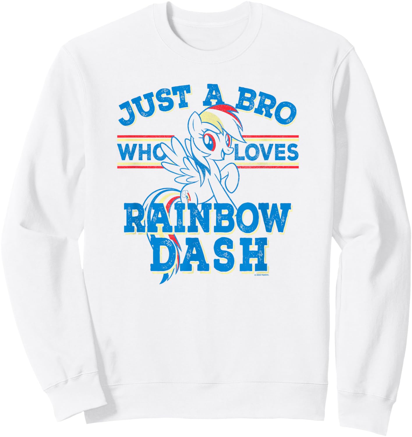 My Little Pony: Friendship Is Magic Bro Loves Rainbow Dash Sweatshirt - Sweatshirt | White