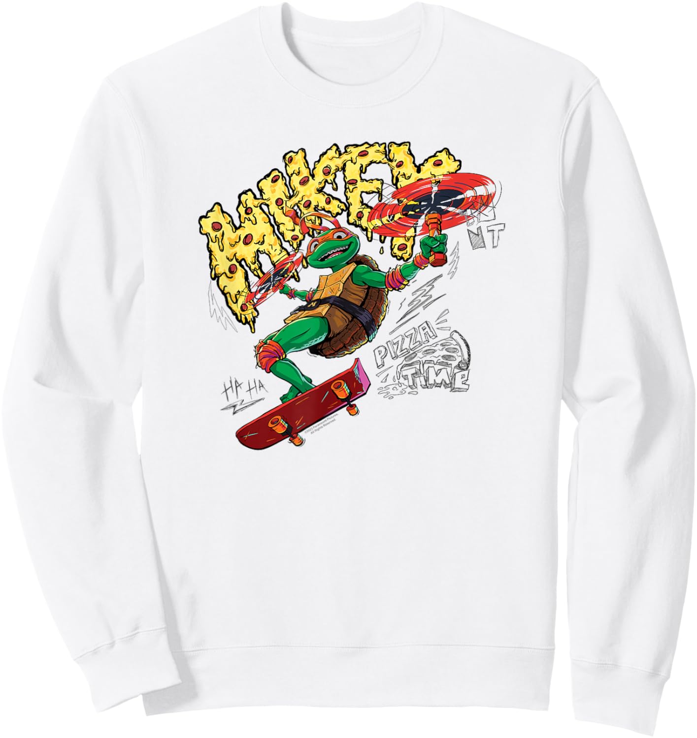 Teenage Mutant Ninja Turtles: Mutant Mayhem Mikey Pose Sweatshirt - Sweatshirt | White