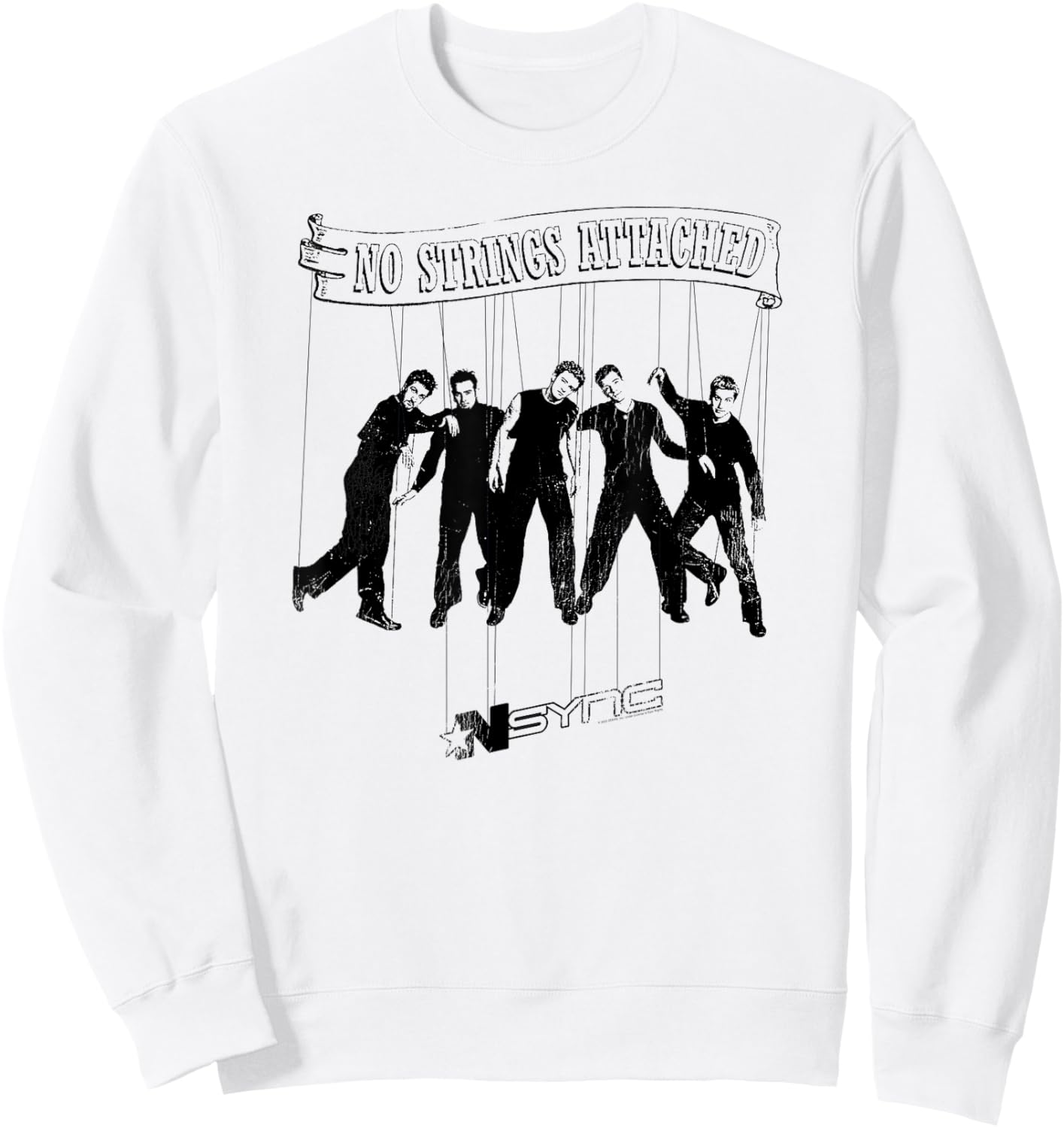 NSYNC Official No Strings Attached Sweatshirt - Sweatshirt | White