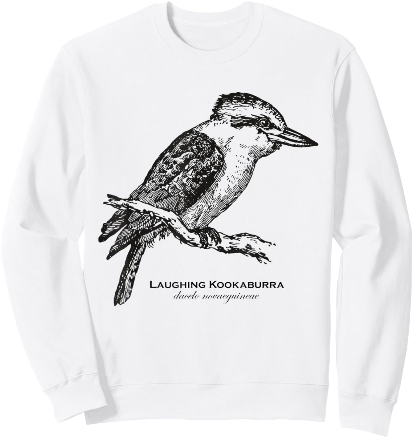 Vintage Animal Retro Wildlife Kookaburra Sweatshirt - Sweatshirt | White