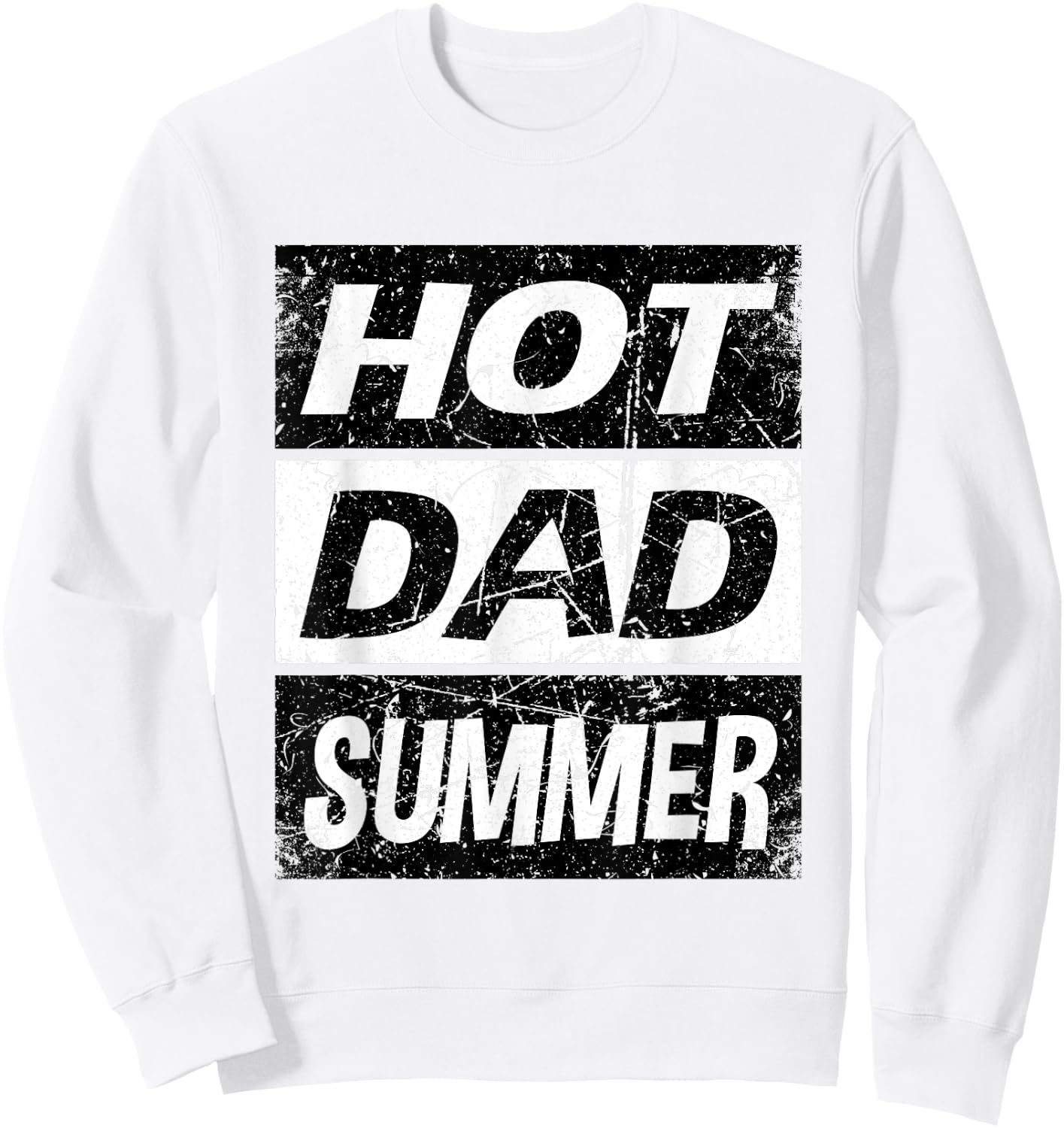 Retro Hot Dad Summer Shirt Fathers Day Rad Girl Dad Sweatshirt - Sweatshirt | White