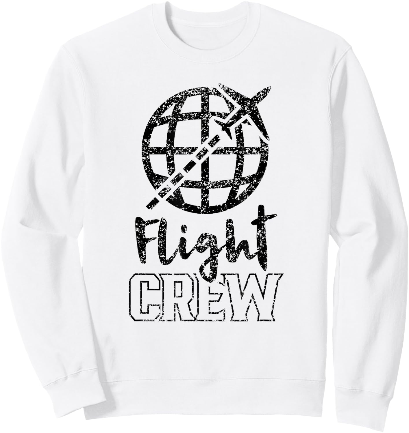 Flight Crew Cabin Crew Attendant Airplane Steward Sweatshirt - Sweatshirt | White