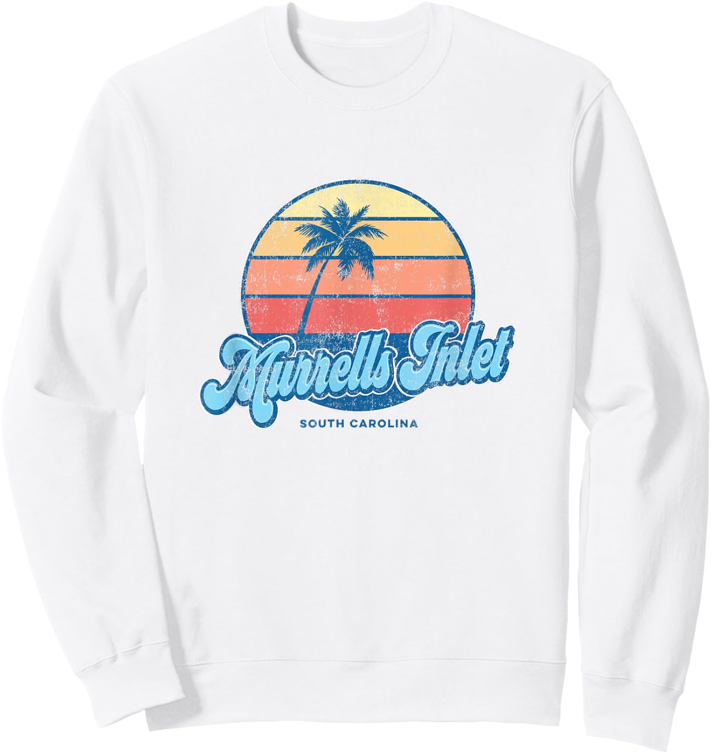 Vintage Murrells Inlet South Carolina SC Classic 70s Retro S Sweatshirt - Sweatshirt | White