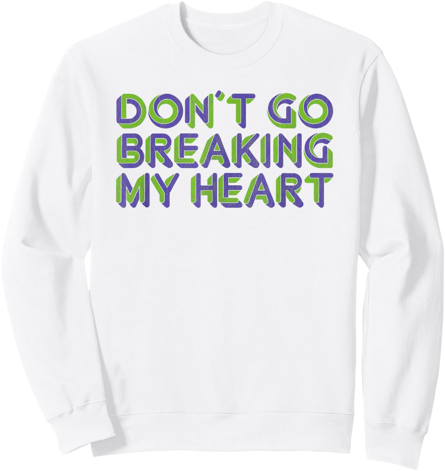 Official Elton John Don't Go Breaking My Heart Sweatshirt - Sweatshirt | White
