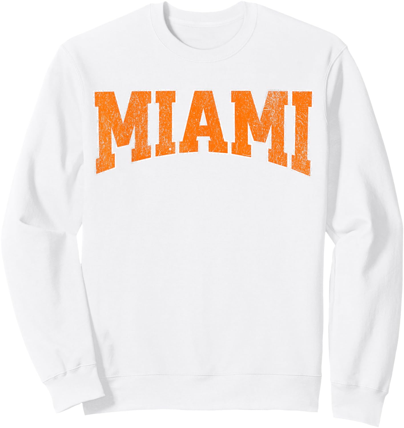 Miami Vintage City Sweatshirt - Sweatshirt | White