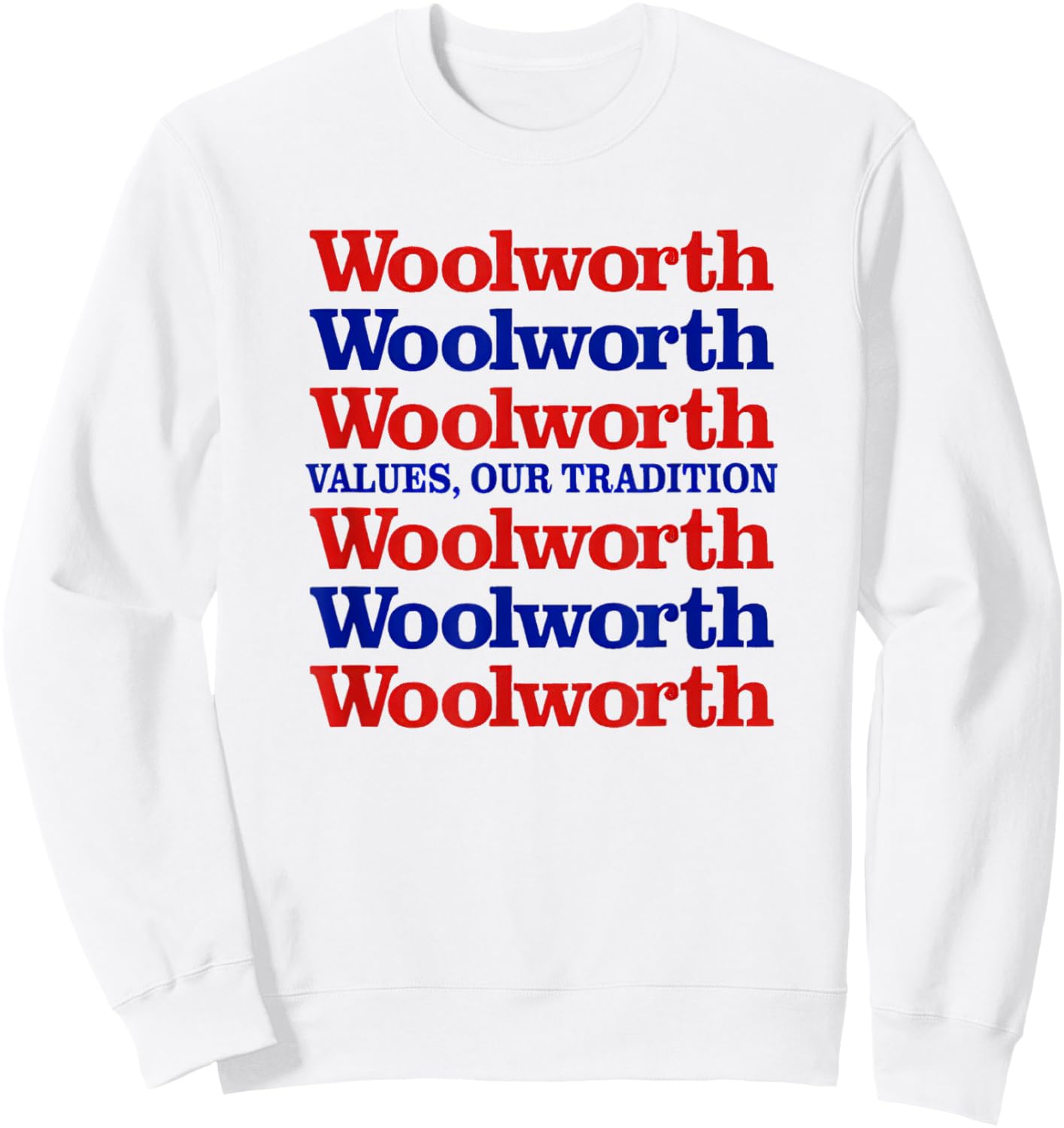 Woolworth Store Retro Vintage Sweatshirt - Sweatshirt | White