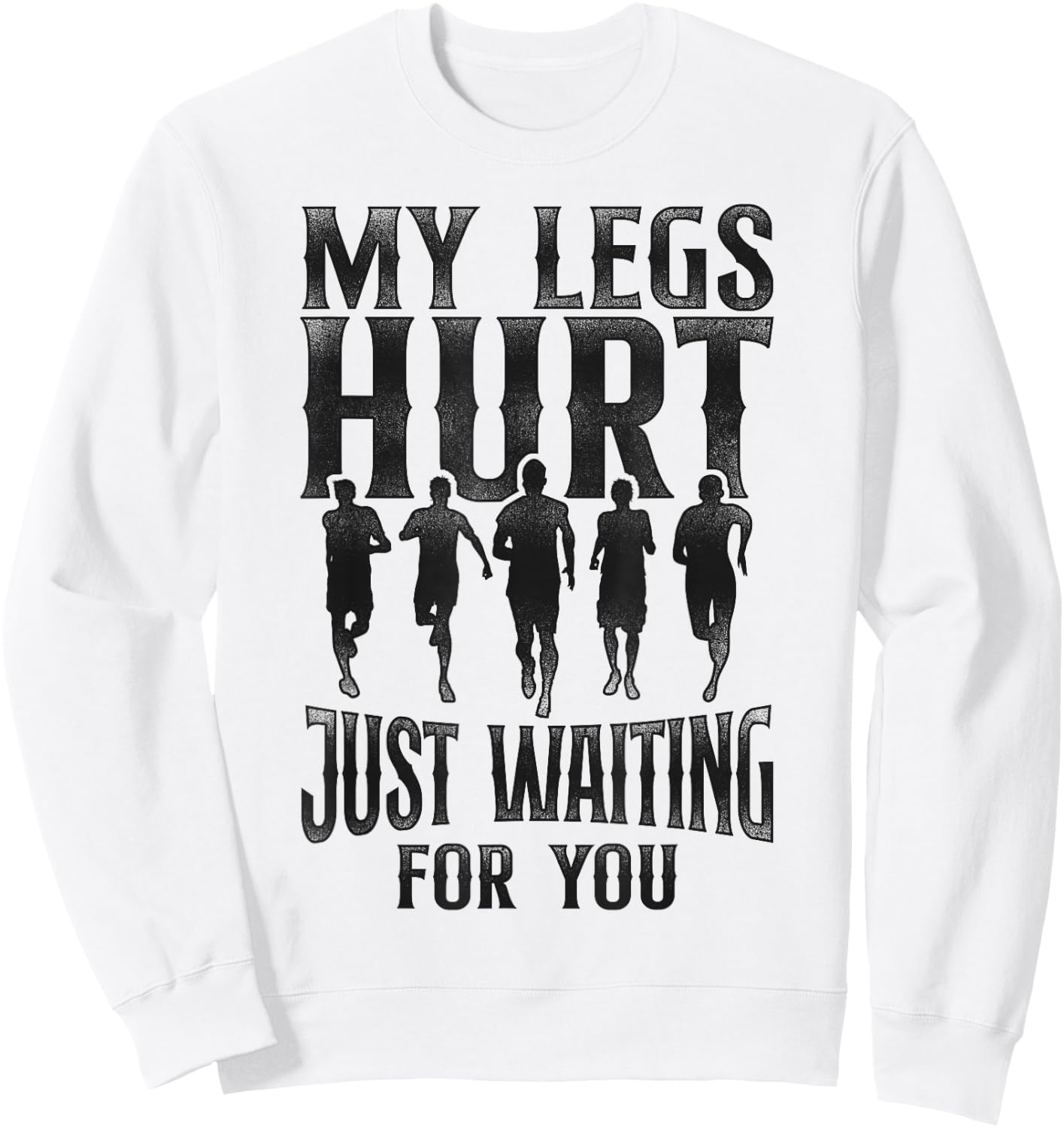 Running Runner Half Marathon Watching Spectator Vintage My Sweatshirt - Sweatshirt | White