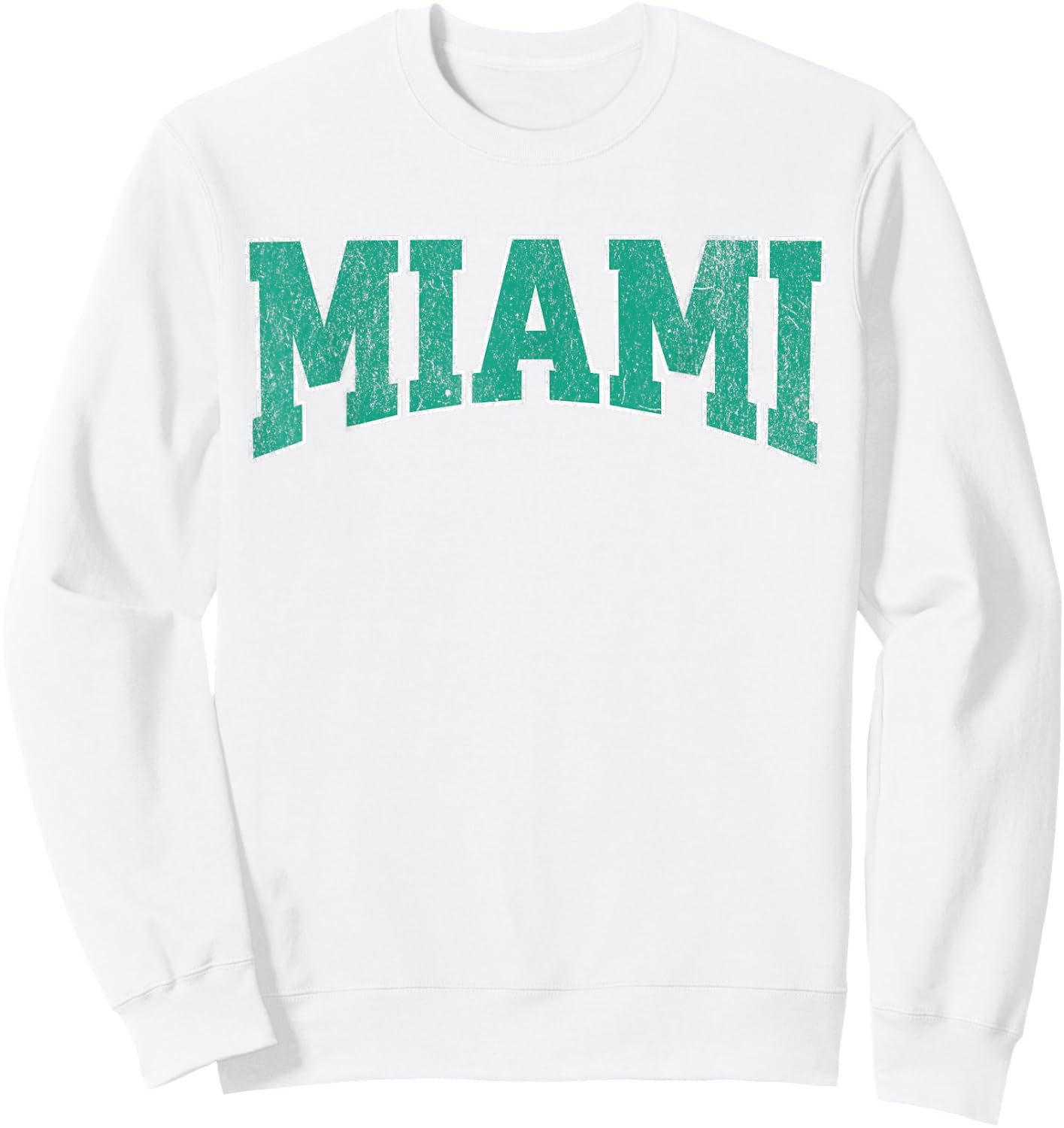 Miami Vintage City Sweatshirt - Sweatshirt | White