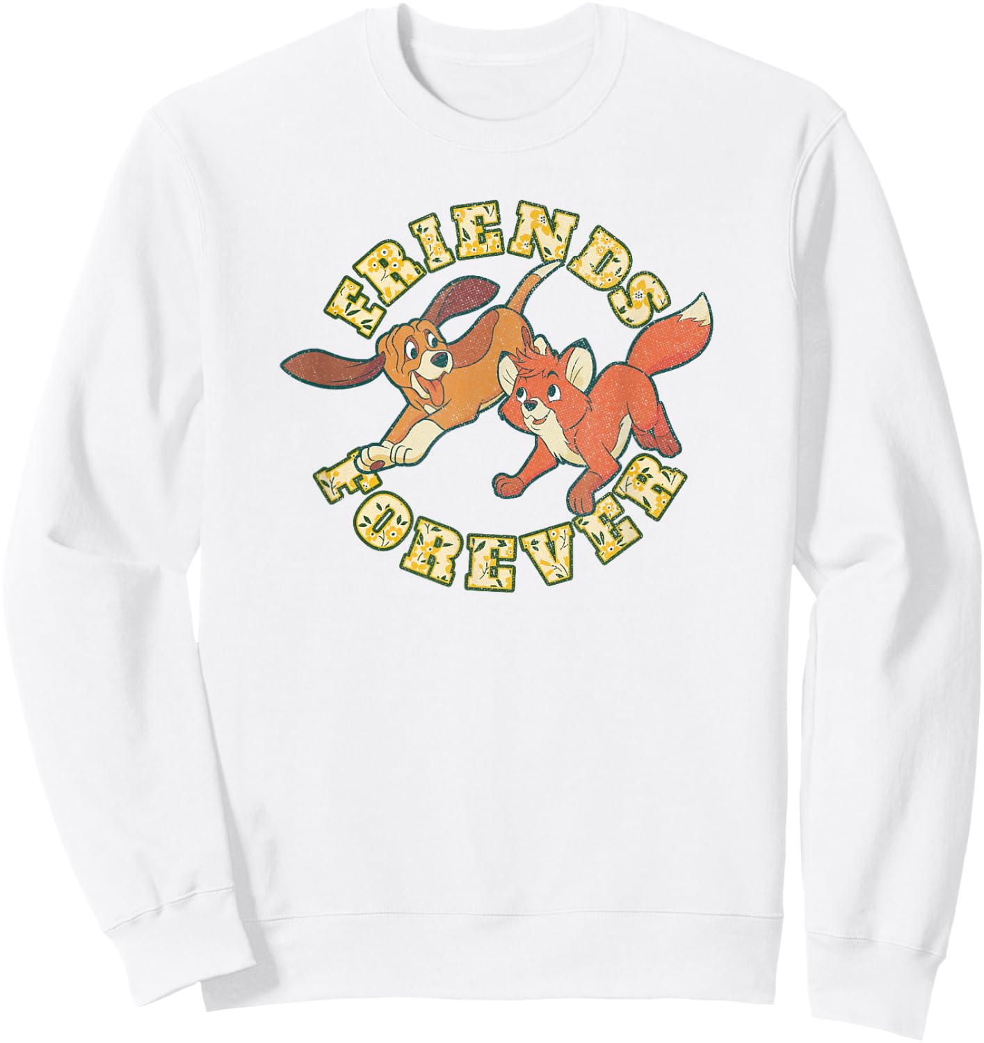 Disney The Fox and The Hound Tod and Copper Friends Forever Sweatshirt - Sweatshirt | White