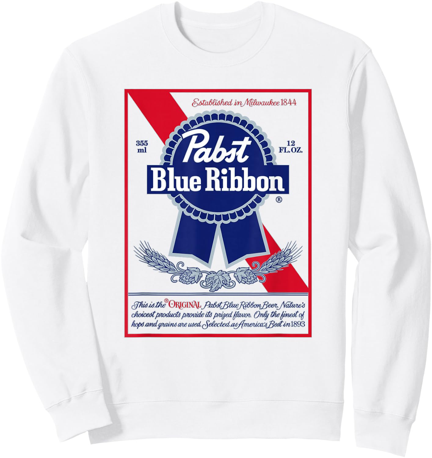 Pabst Blue Ribbon Classic Sweatshirt - Sweatshirt | White