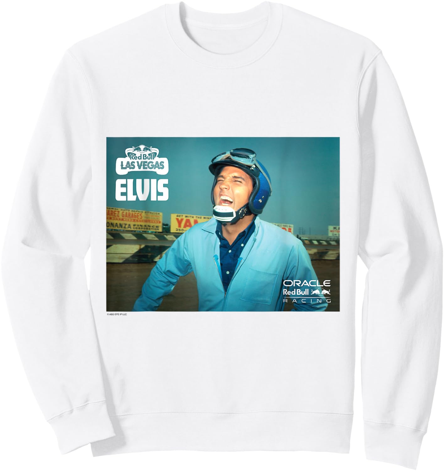 Elvis Presley x Oracle Red Bull Racing Vintage Racing Sweatshirt - Sweatshirt | White