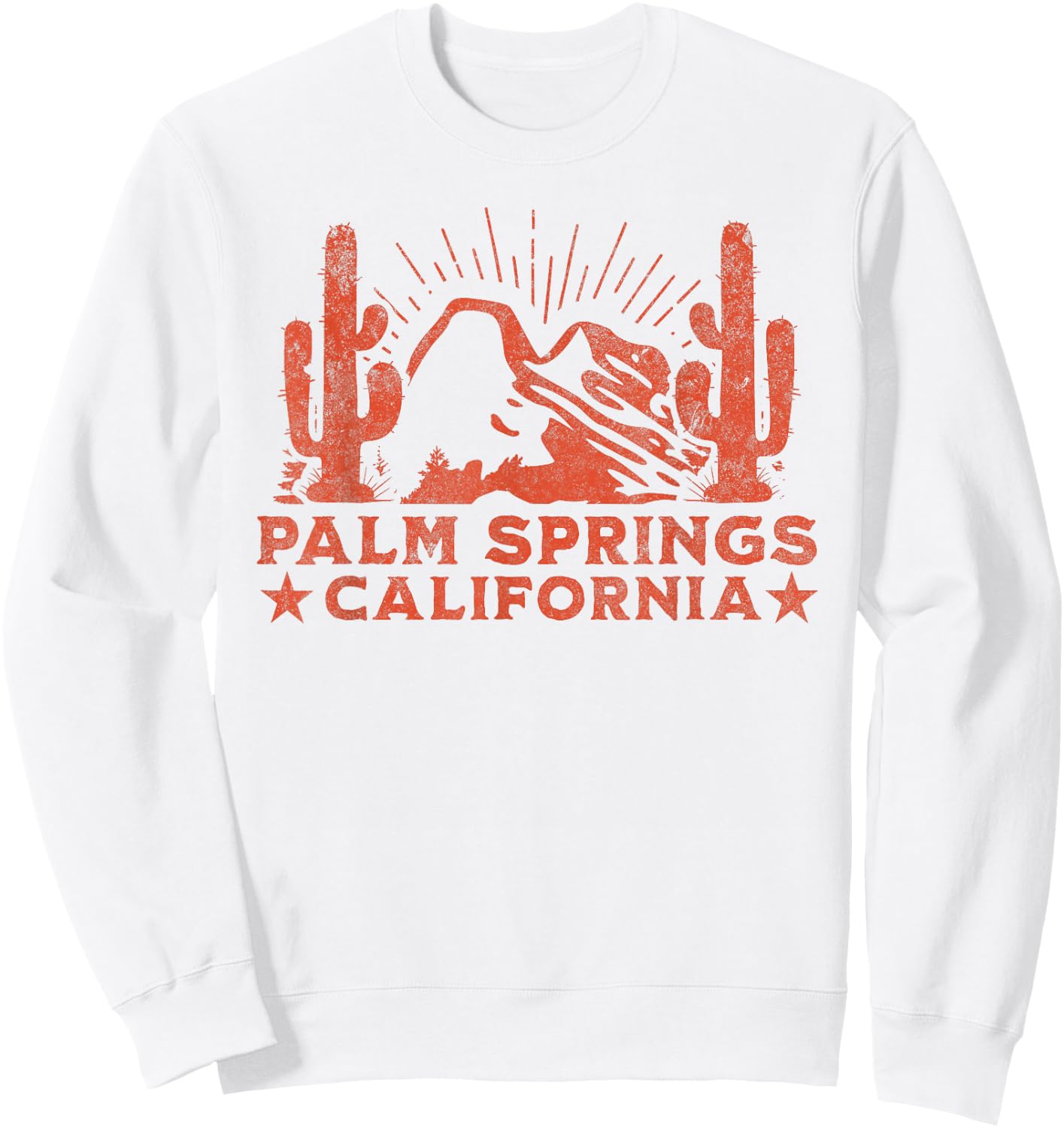 Palm Springs Sweatshirt - Sweatshirt | White