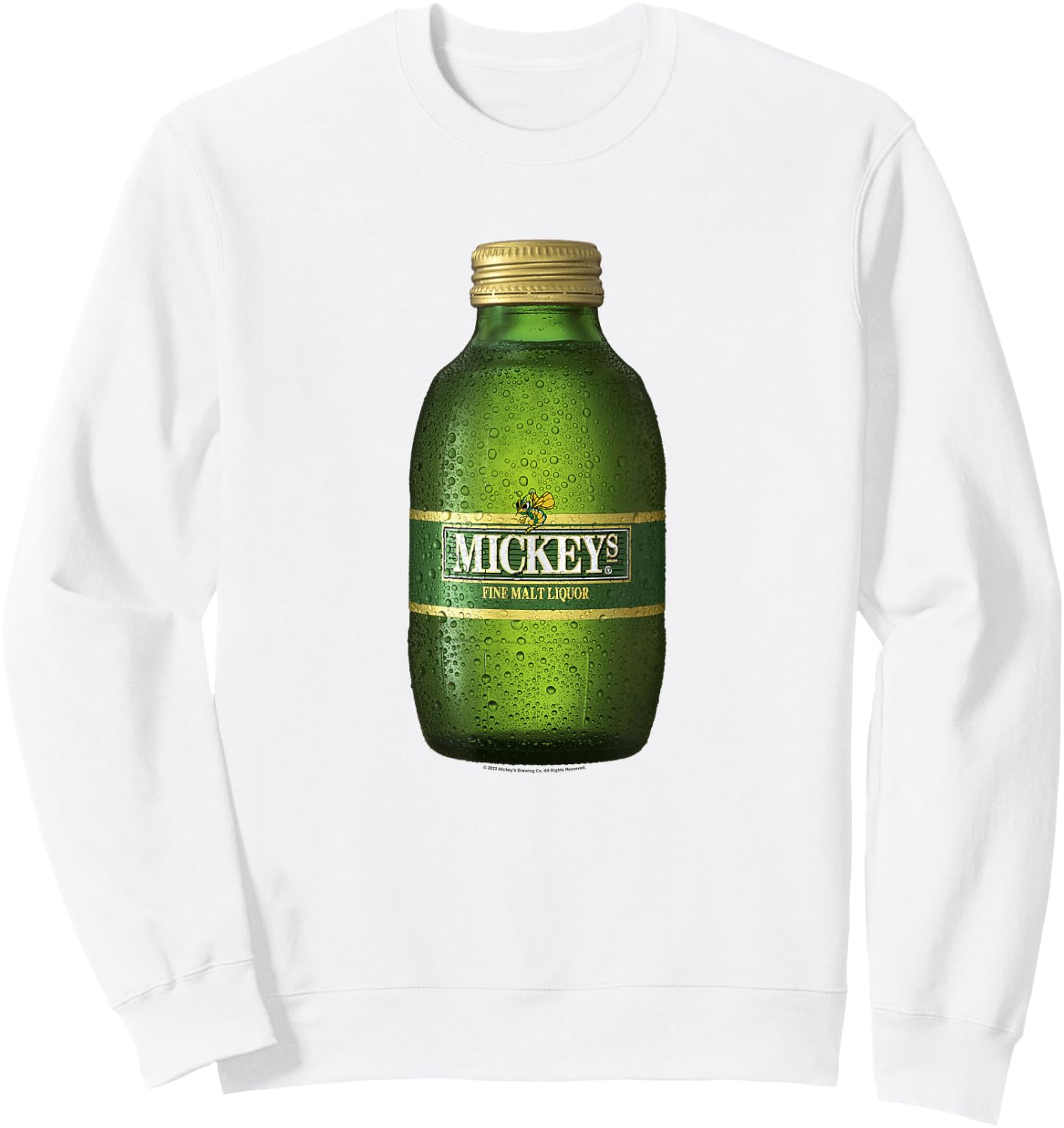 Coors Brewing Company Mickey's Fine Malt Liquor Epic Bottle Sweatshirt - Sweatshirt | White