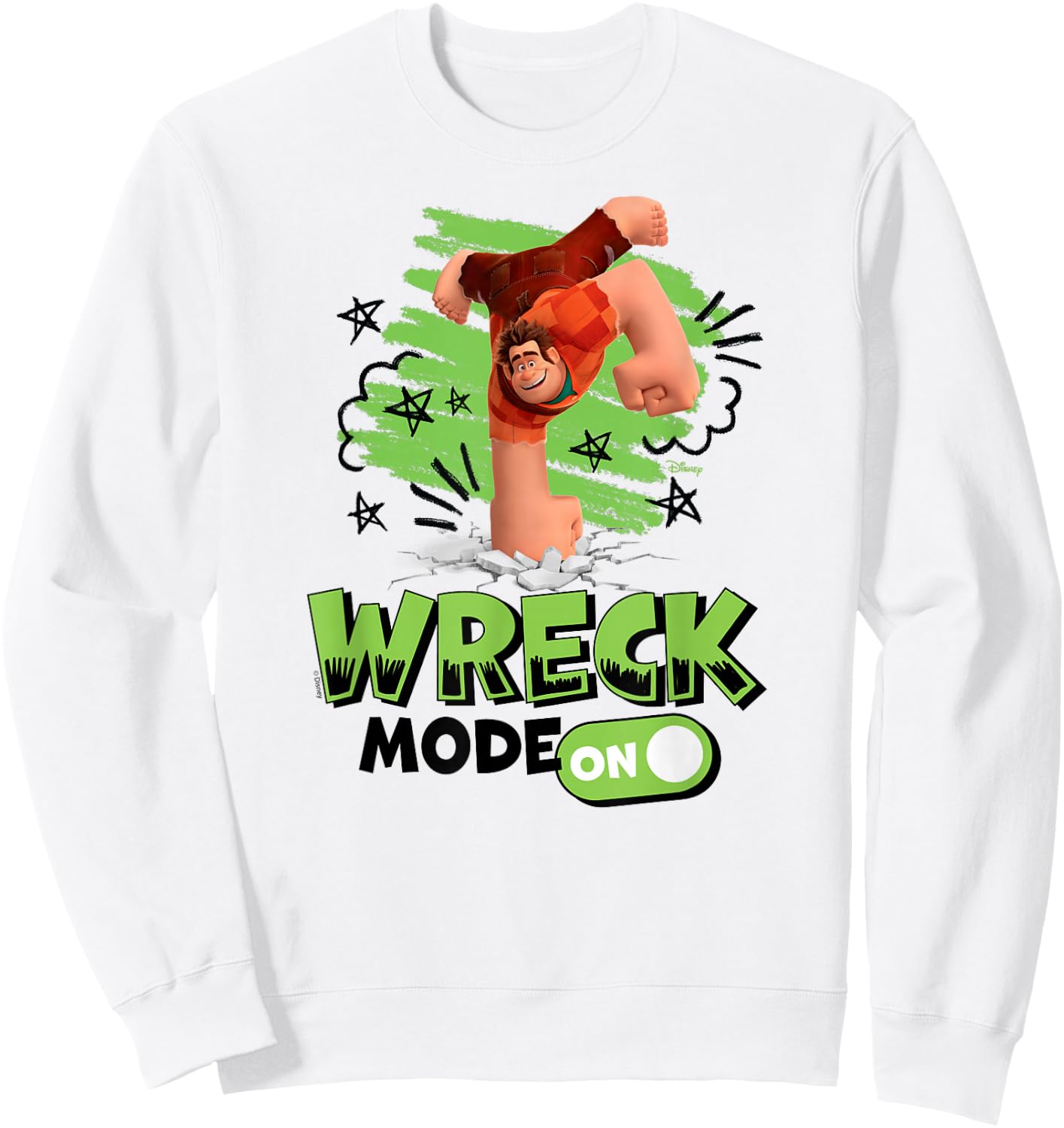 Wreck It Ralph - Wreck Mode On Punch Sweatshirt - Sweatshirt | White