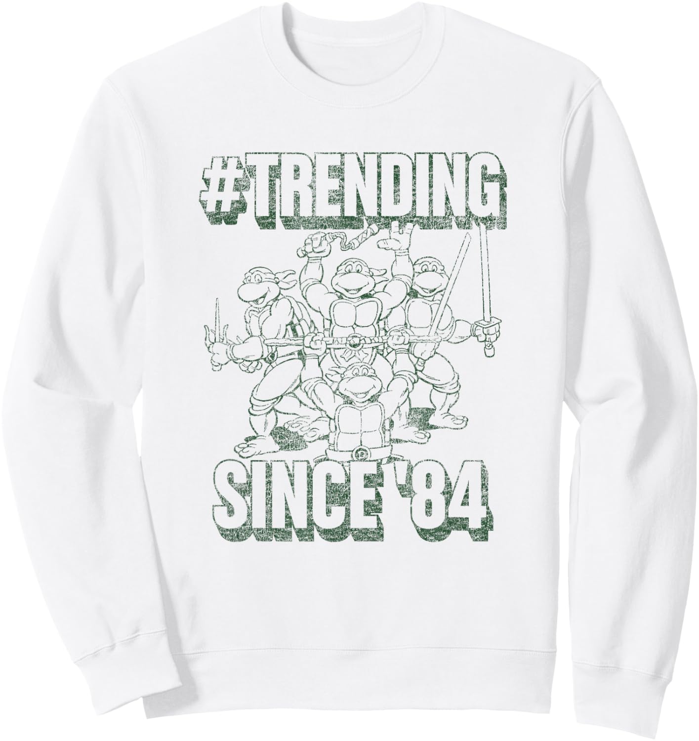 Teenage Mutant Ninja Turtles Vintage Training Since 1984 Sweatshirt - Sweatshirt | White