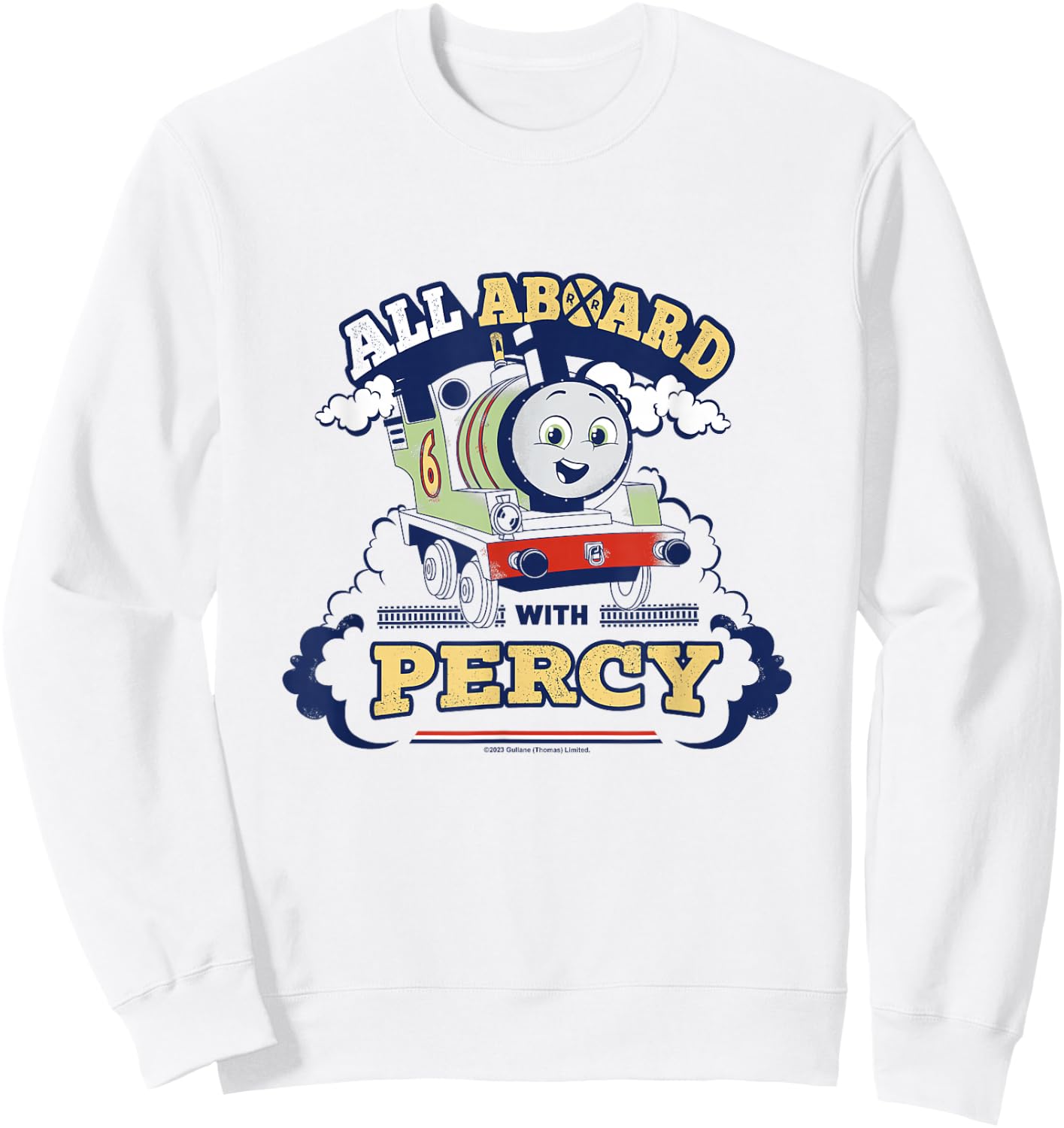 Thomas & Friends - All on Board with Percy Sweatshirt - Sweatshirt | White
