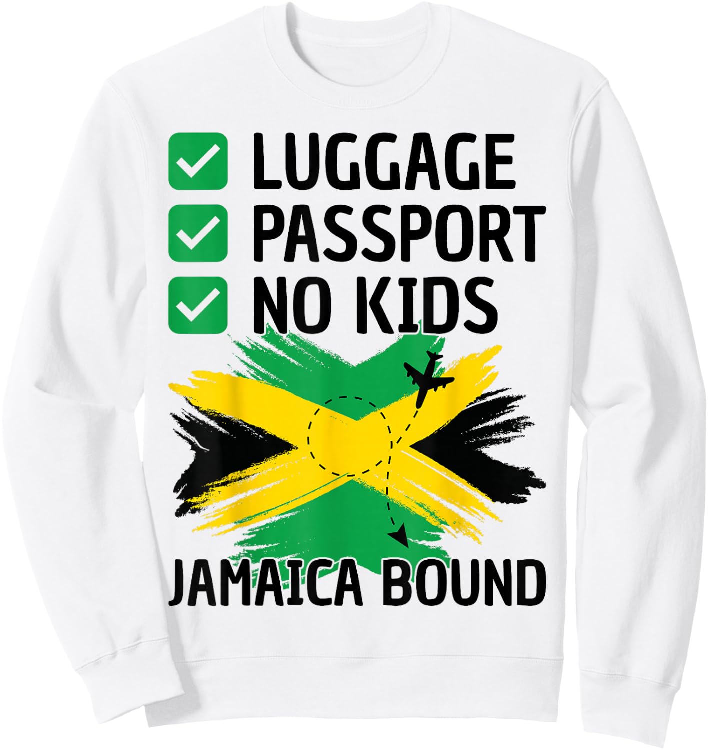Jamaican Travel Vacation Outfit to Jamaica Men Women Jamaica Small Sweatshirt - Sweatshirt | White