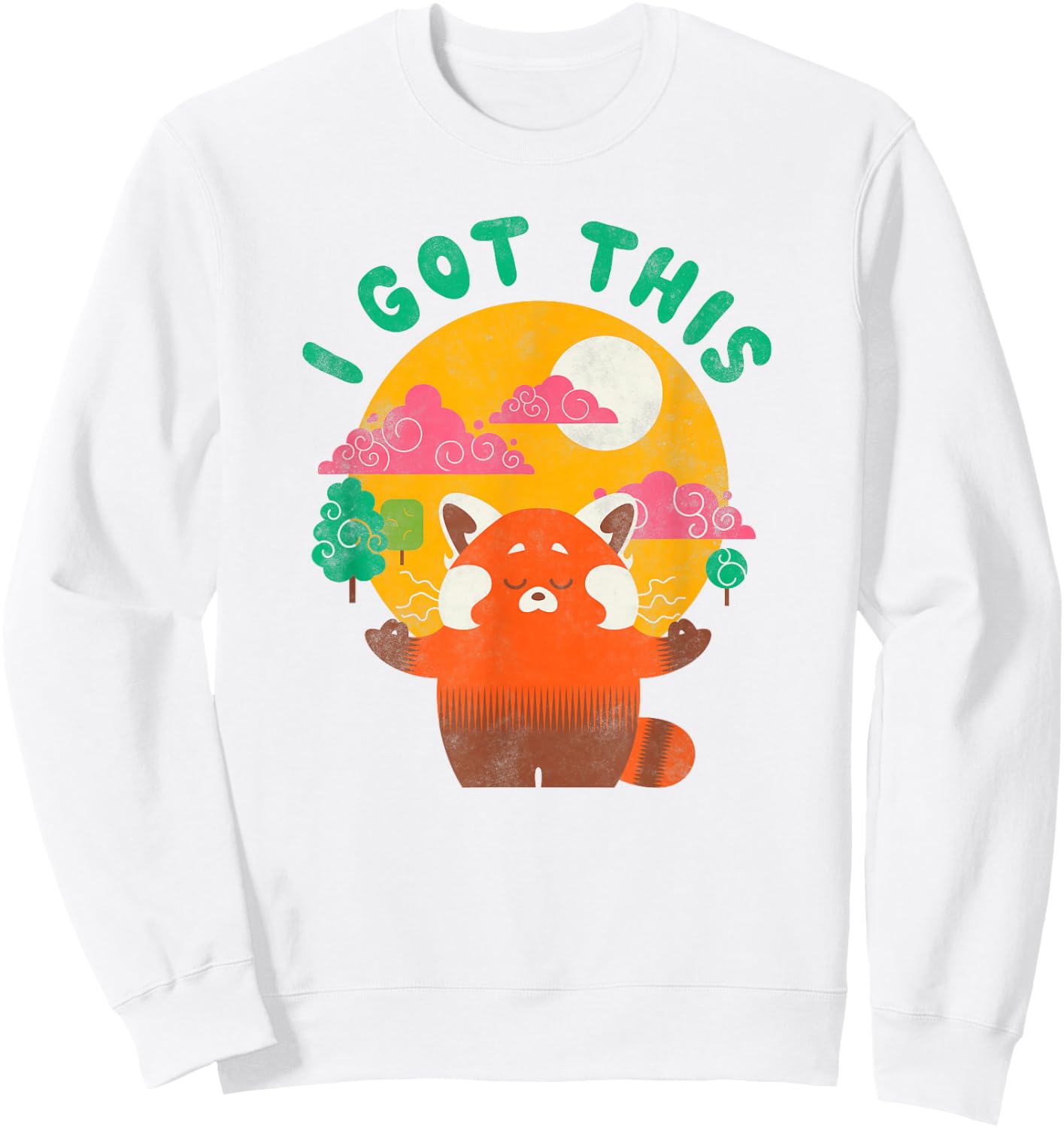 Disney Pixar Turning Red Mei Meditate I Got This Sweatshirt - Sweatshirt | White
