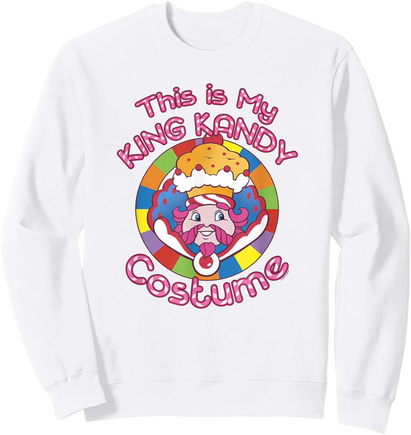 Candy Land Halloween This Is My King Kandy Costume Sweatshirt - Sweatshirt | White