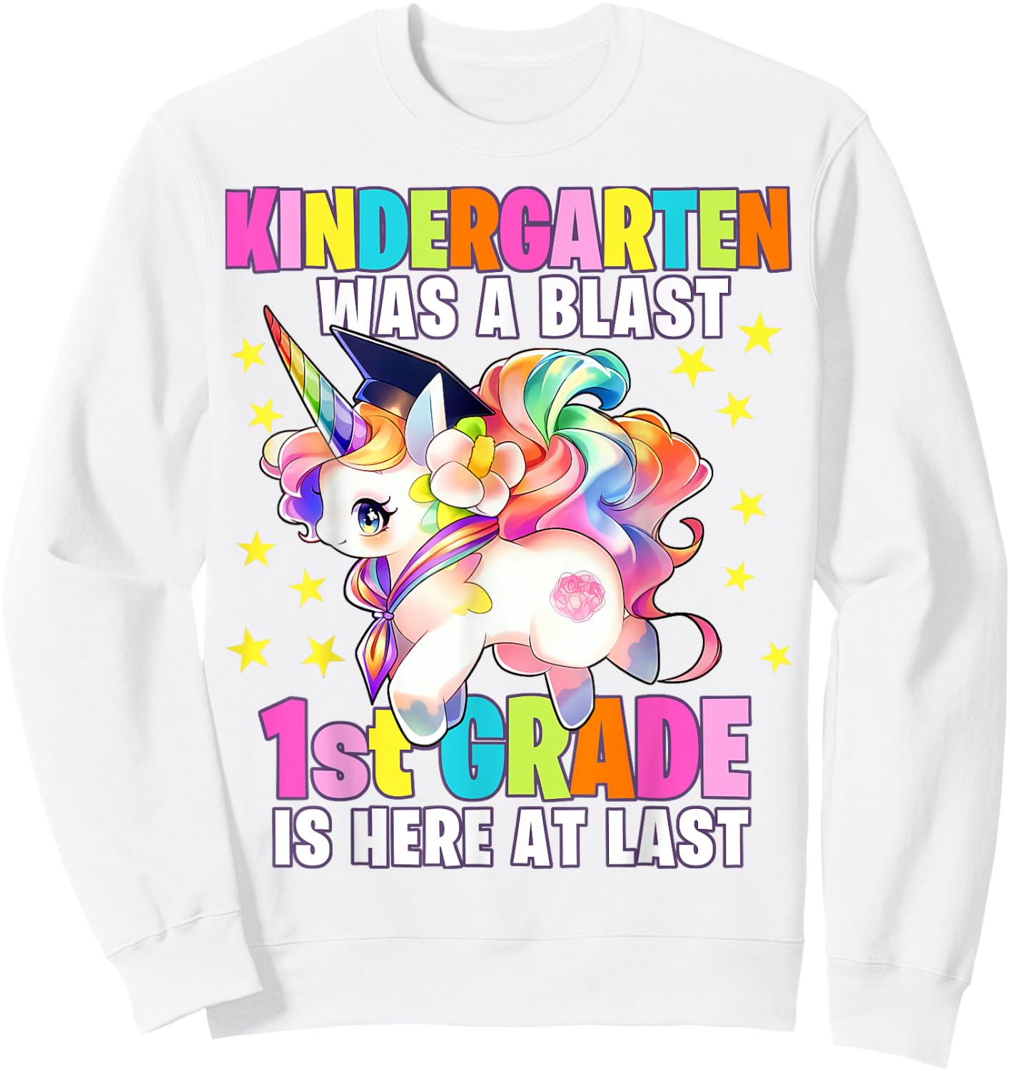Kindergarten Graduation Unicorn Kindergarten Graduate Girls Sweatshirt - Sweatshirt | White