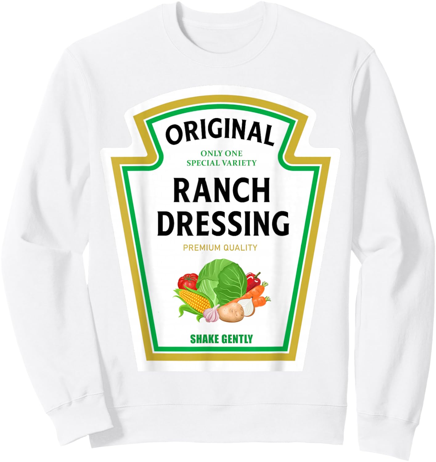 Ranch Dressing 2024 Ketchup Mustard Mayo Halloween Matching Sweatshirt - Sweatshirt | White