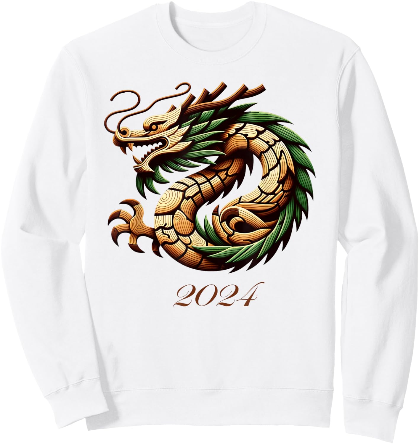 Year of the Wood Dragon 2024 Sweatshirt - Sweatshirt | White