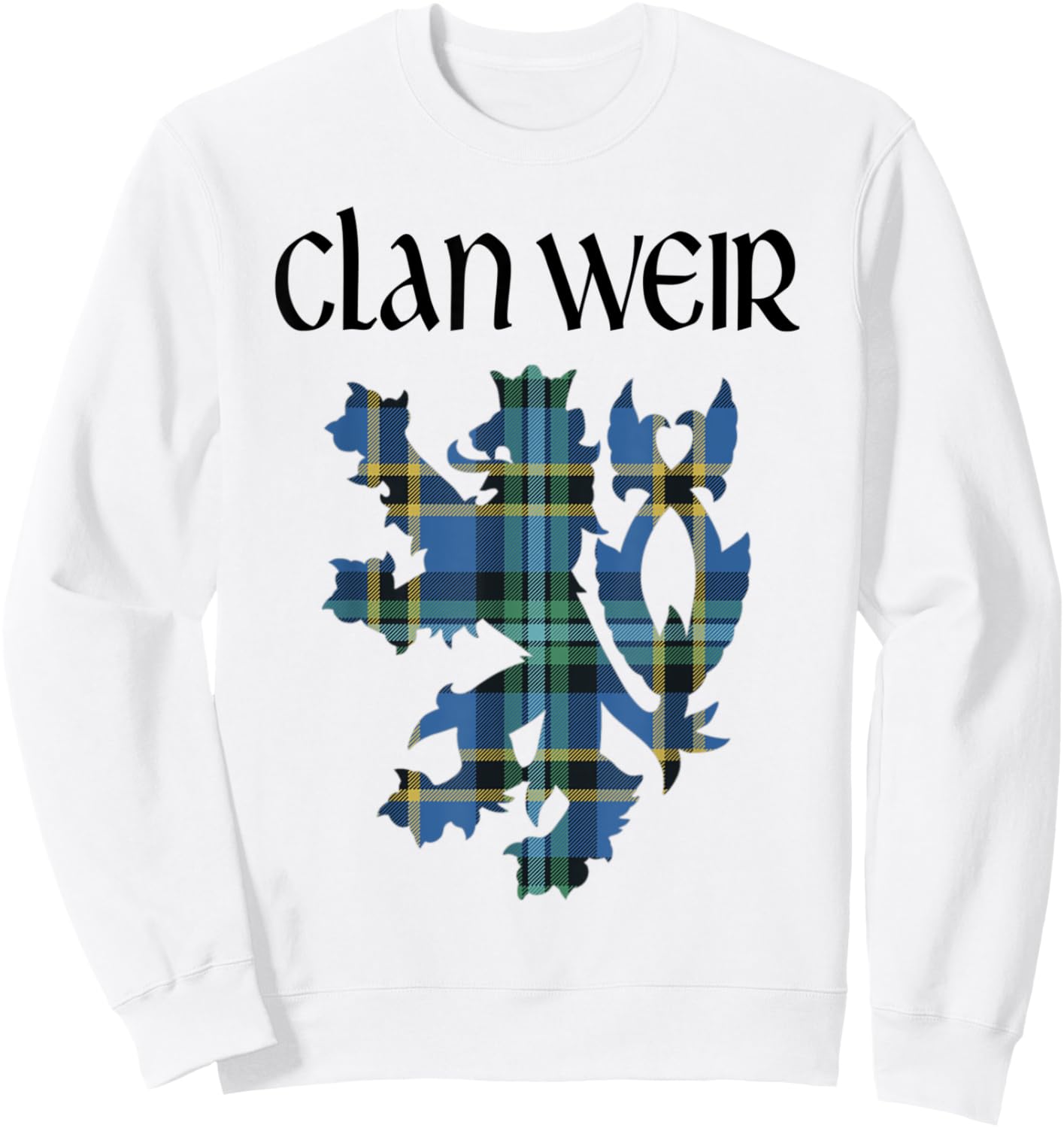 Clan Weir Tartan Scottish Family Name Scotland Pride Sweatshirt - Sweatshirt | White