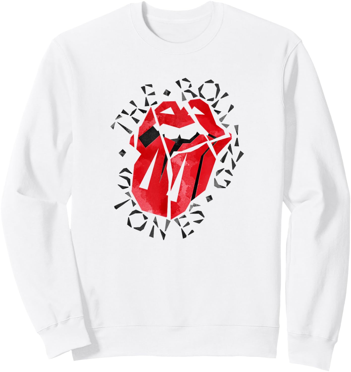 Official The Rolling Stones HD Logo Sweatshirt - Sweatshirt | White