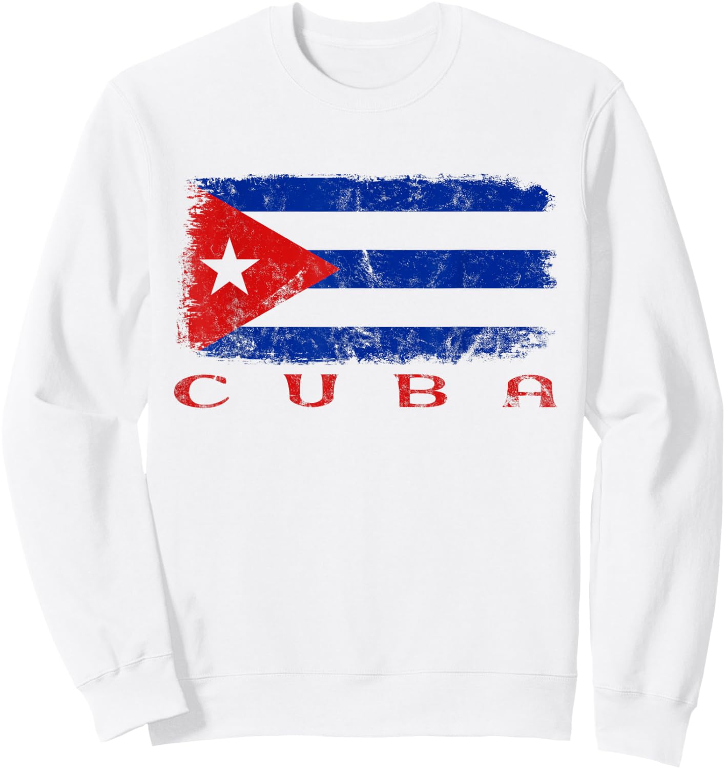 Cuba Flag, Cuba Travel, Cuba Holiday, Cuban, Cuba Sweatshirt - Sweatshirt | White