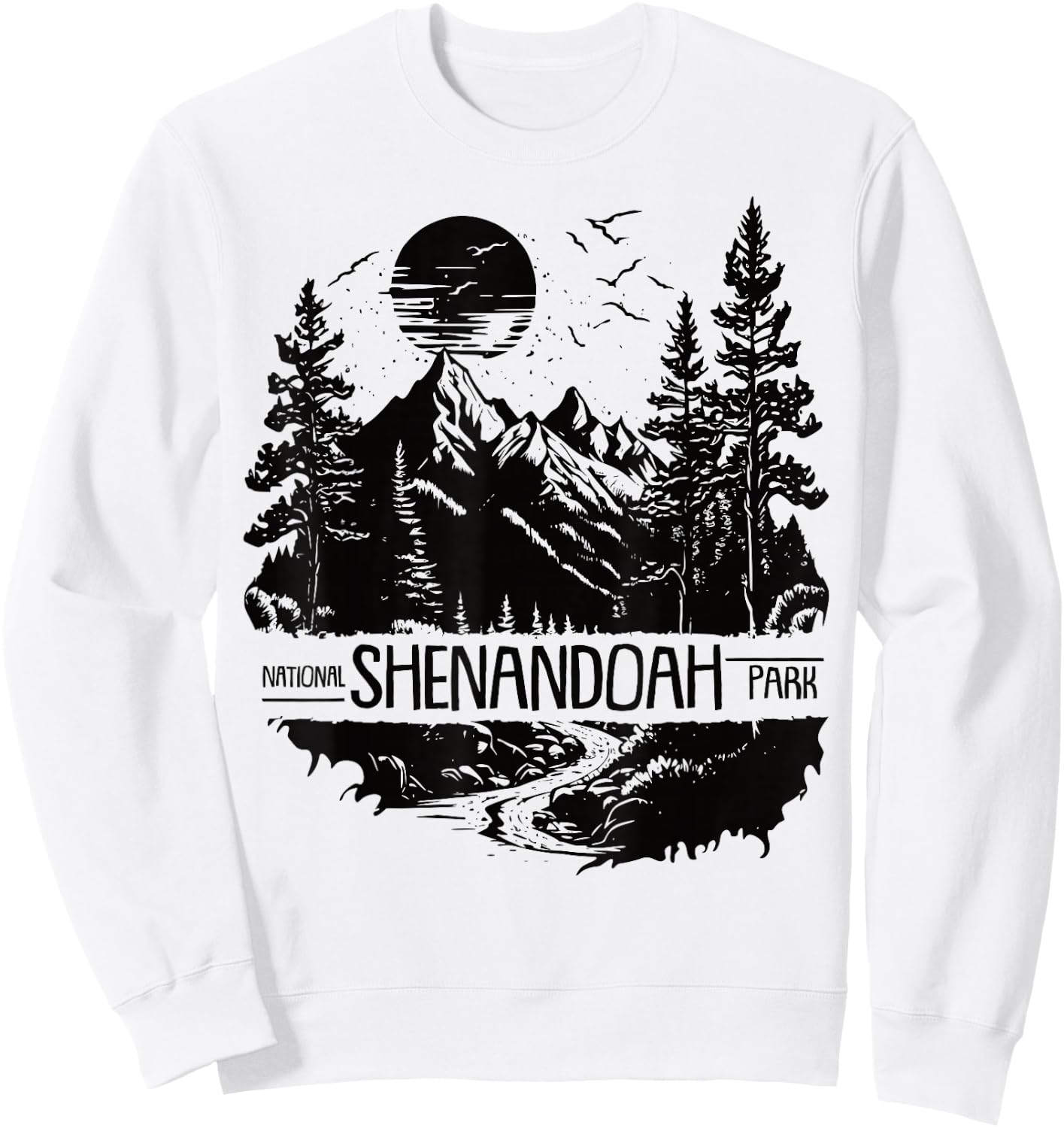 Retro Shenandoah National Park US Vintage Shenandoah Sweatshirt - Sweatshirt | White