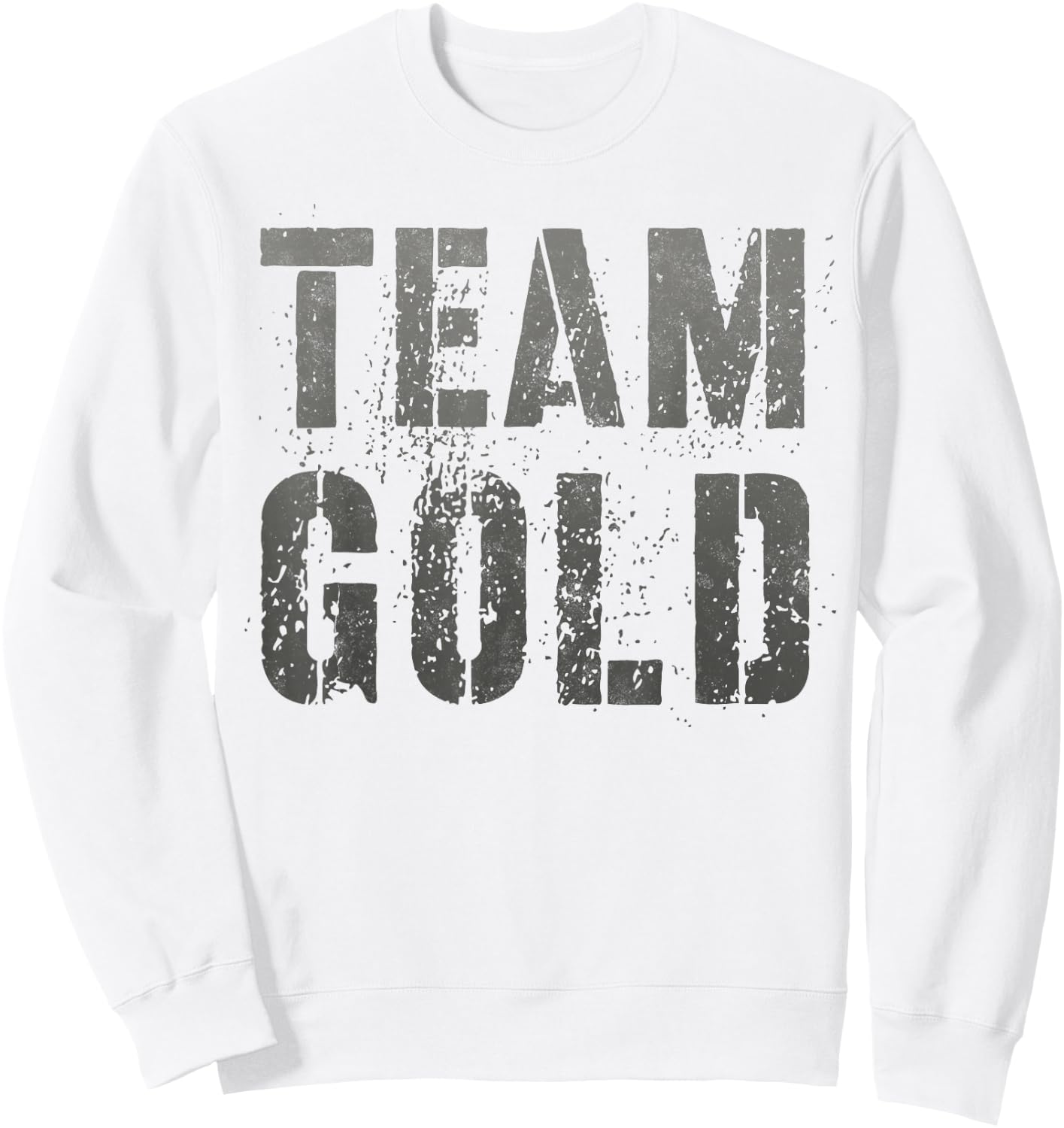 Vintage TEAM GOLD Summer Camp War Game Sports In September Sweatshirt - Sweatshirt | White