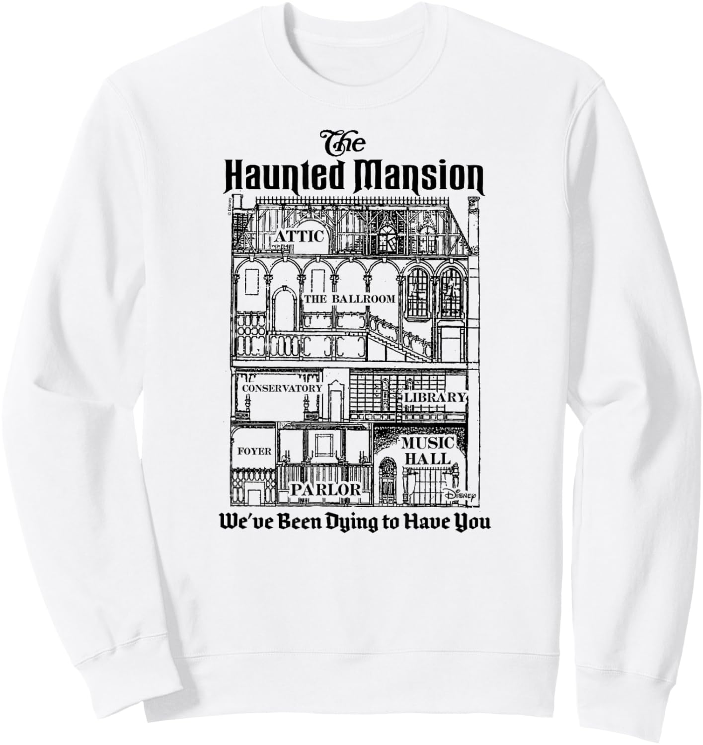 Haunted Mansion - Dying to Have You Sweatshirt - Sweatshirt | White