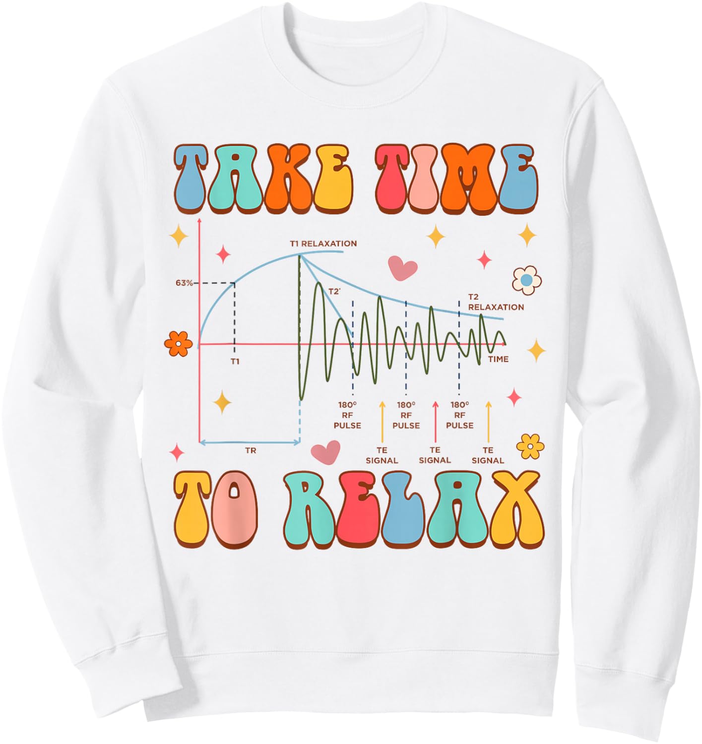 MRI Technologist Radiology Radiologist Takes Time To Relax Sweatshirt - Sweatshirt | White