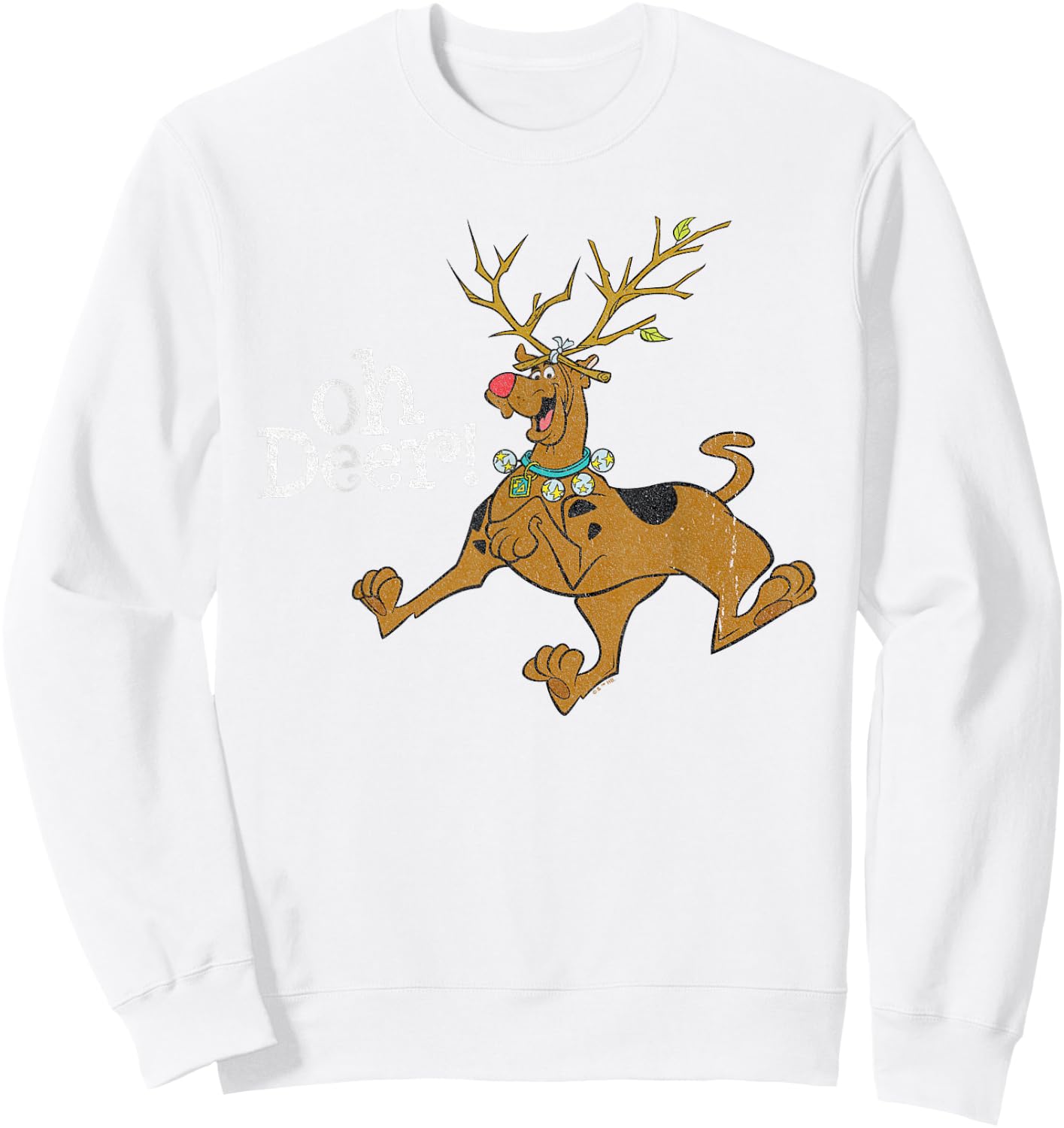 Scooby-Doo Christmas Oh Deer! Scooby Rudolph Sweatshirt - Sweatshirt | White