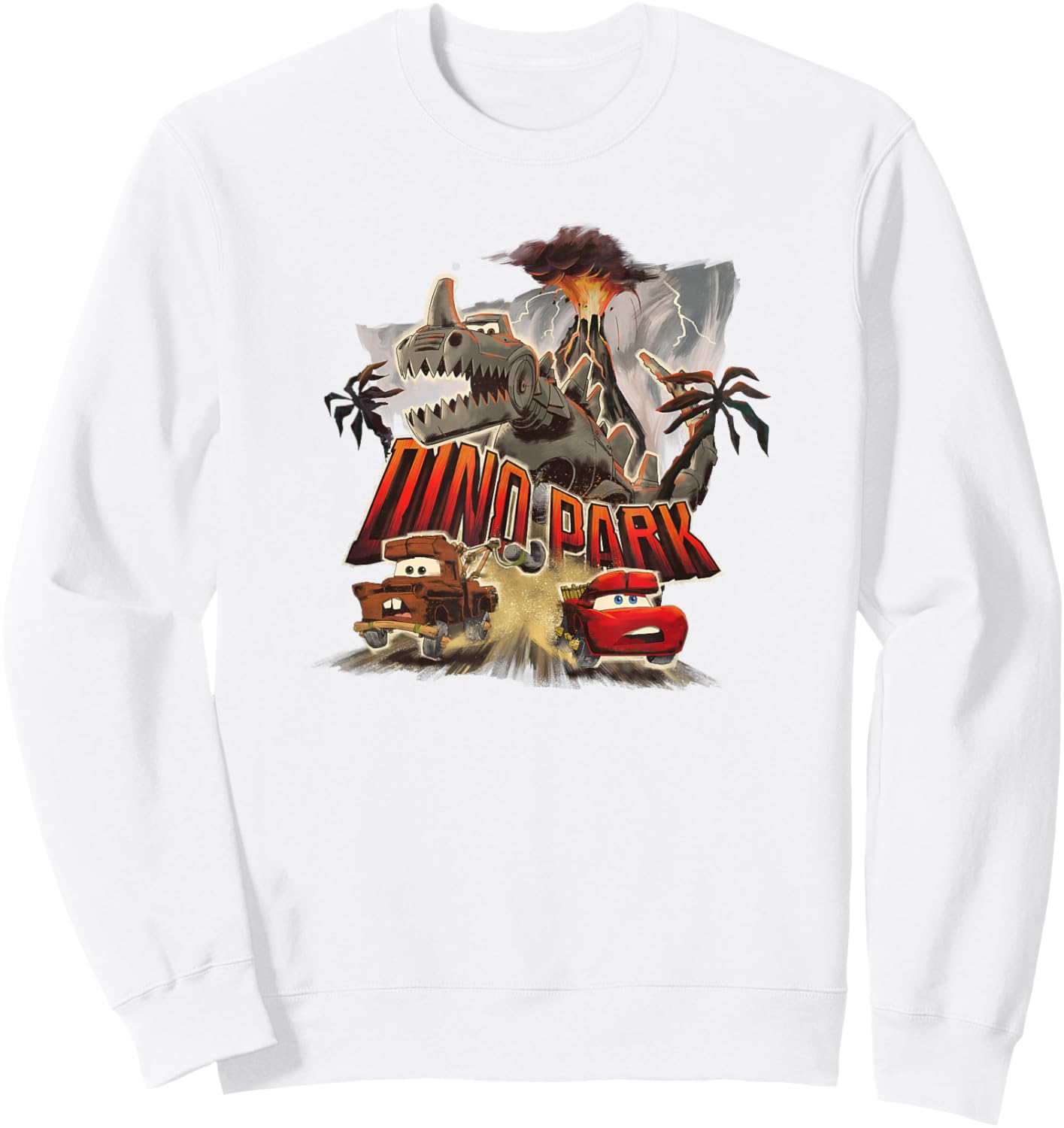 Disney Pixar Cars on the Road Mater and Lightning McQueen Sweatshirt - Sweatshirt | White
