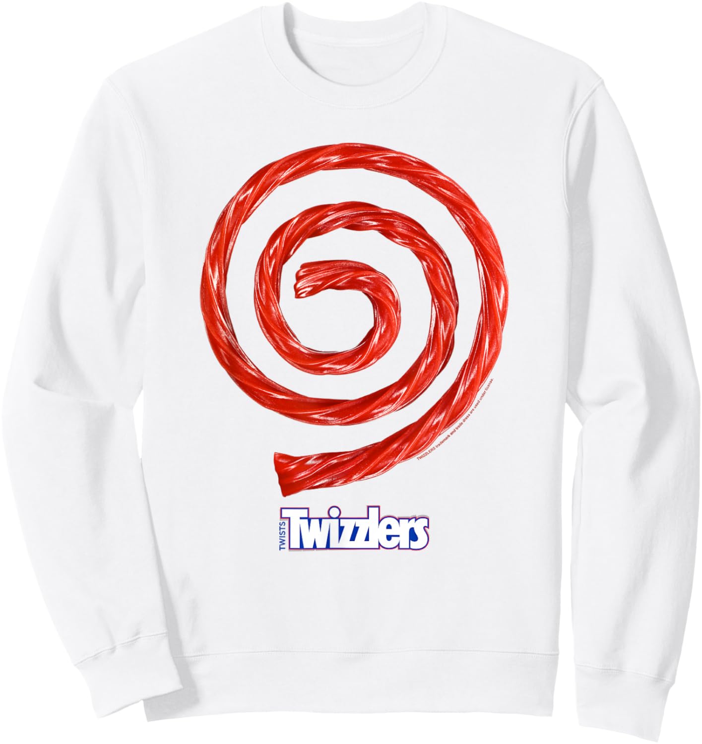 Twizzlers Spiral Amazing Candy Official Logo Sweatshirt - Sweatshirt | White