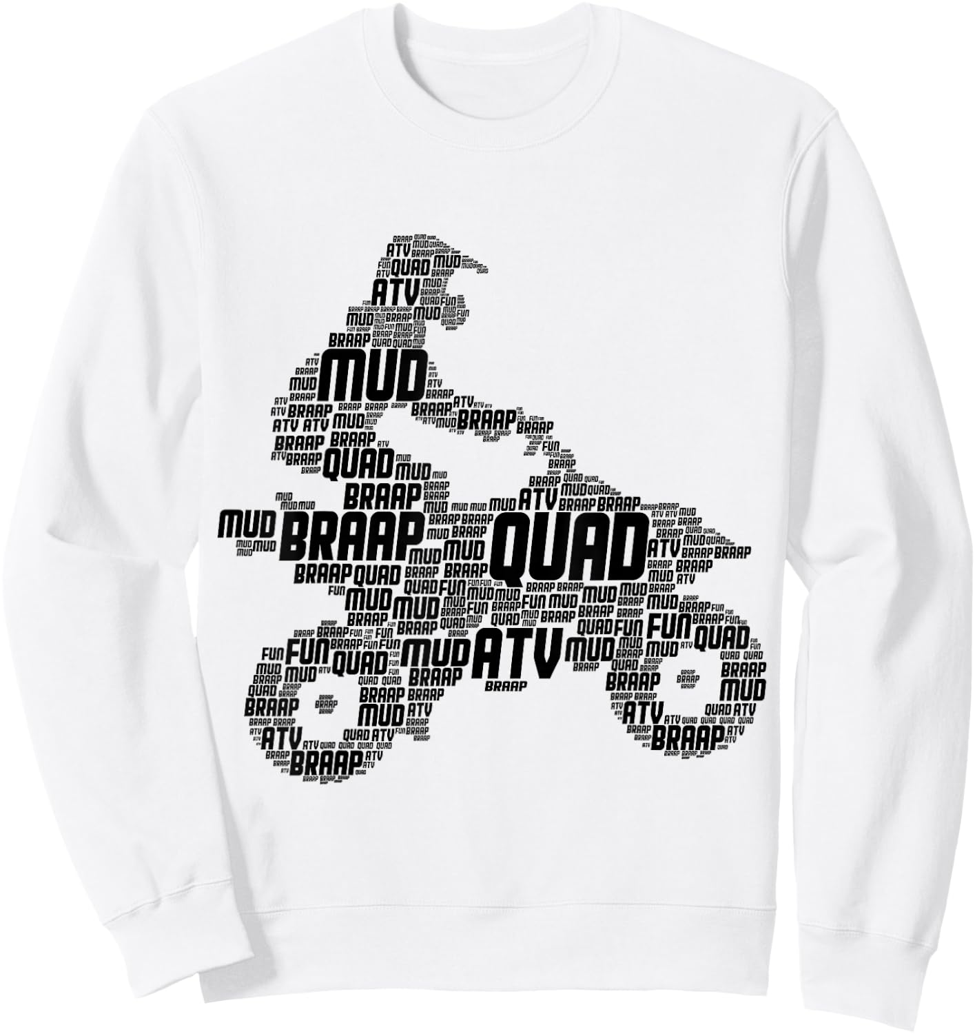 Quad Rider ATV Quad Biker Children Boys Men Sweatshirt - Sweatshirt | White