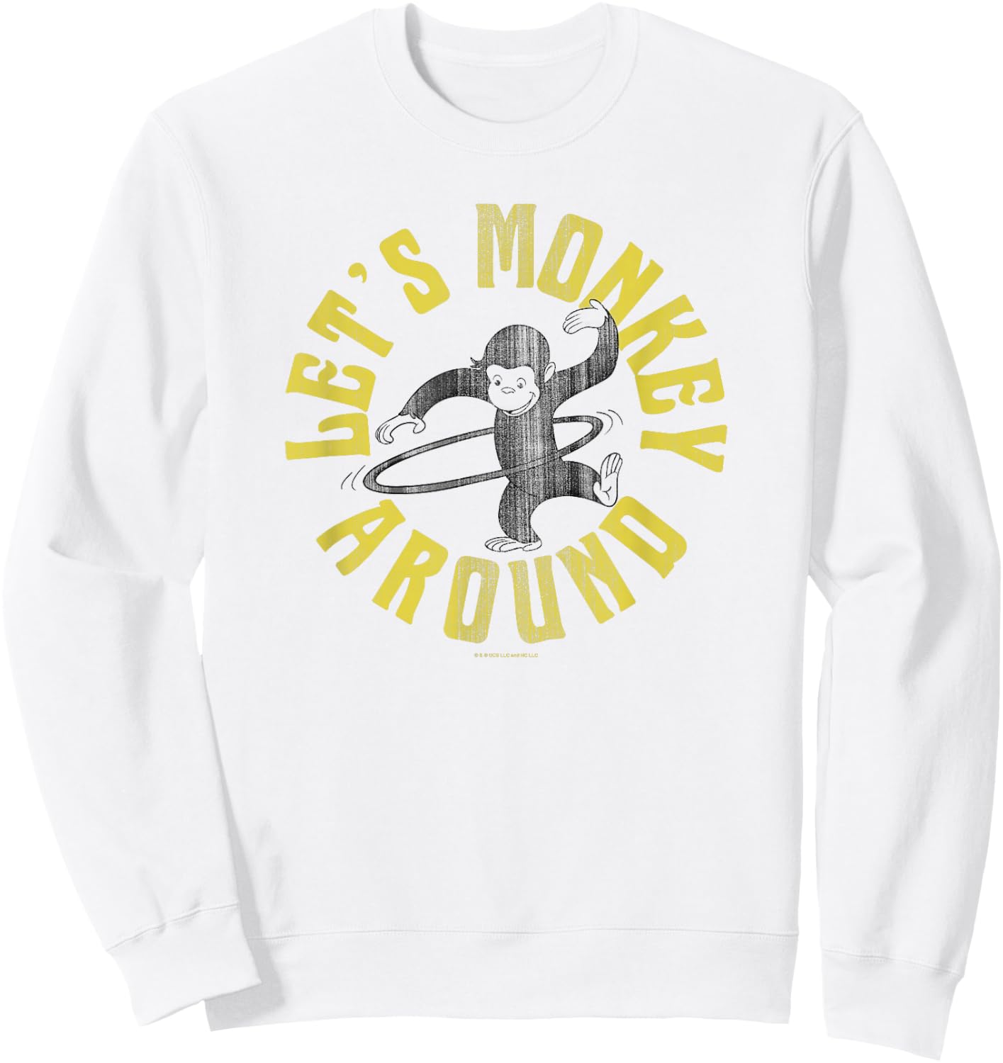 Curious George Let's Monkey Around Hola Hoop Sweatshirt - Sweatshirt | White