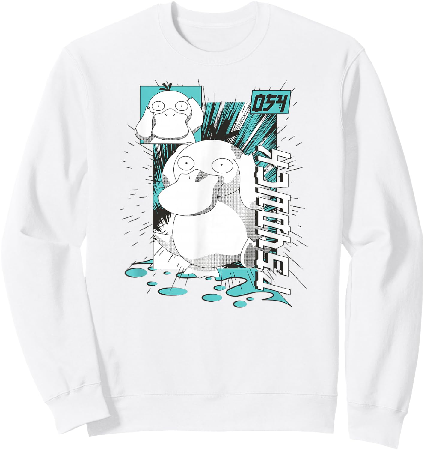 Pokémon - Psyduck Anime Sweatshirt - Sweatshirt | White