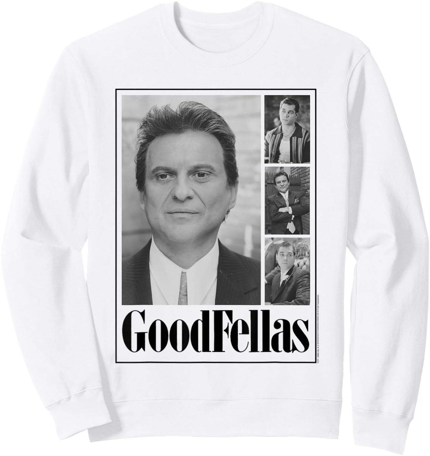 Goodfellas Four Block Photos Frame Sweatshirt - Sweatshirt | White