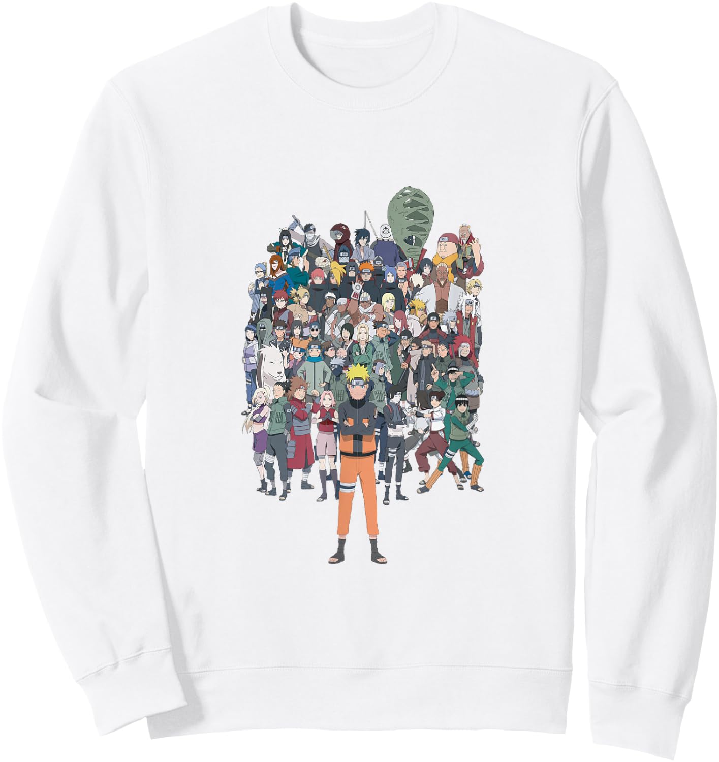 Naruto Shippuden Full Cast of Characters Sweatshirt - Sweatshirt | White